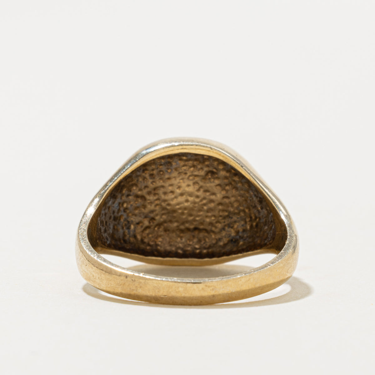 London Yellow Gold Engraved Arsenal FC Signet Ring | SZ 9