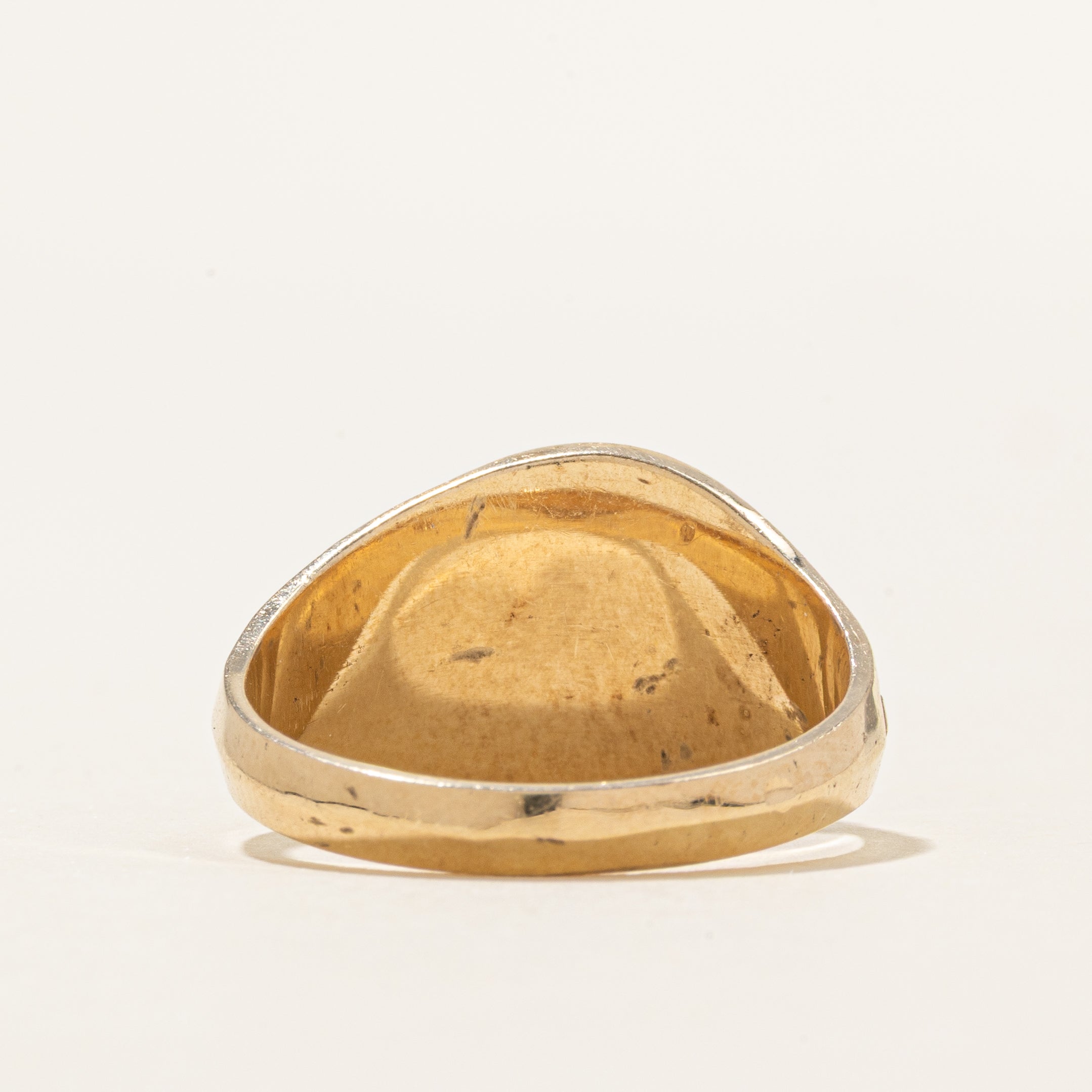 10K "Canadian Sports" Soccer Signet Ring | SZ 10