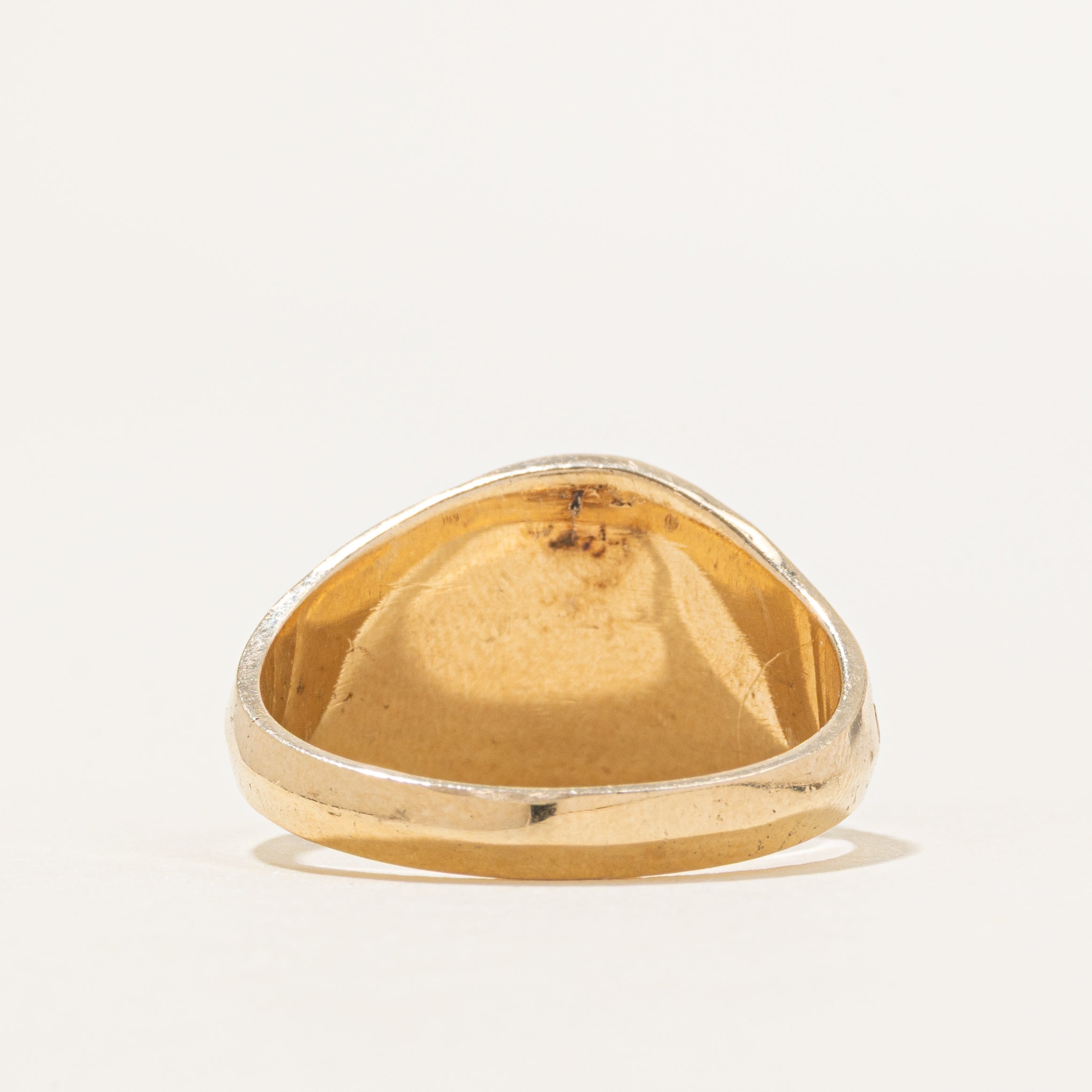 10K "Canadian Sports" Skiing Signet Ring | SZ 10
