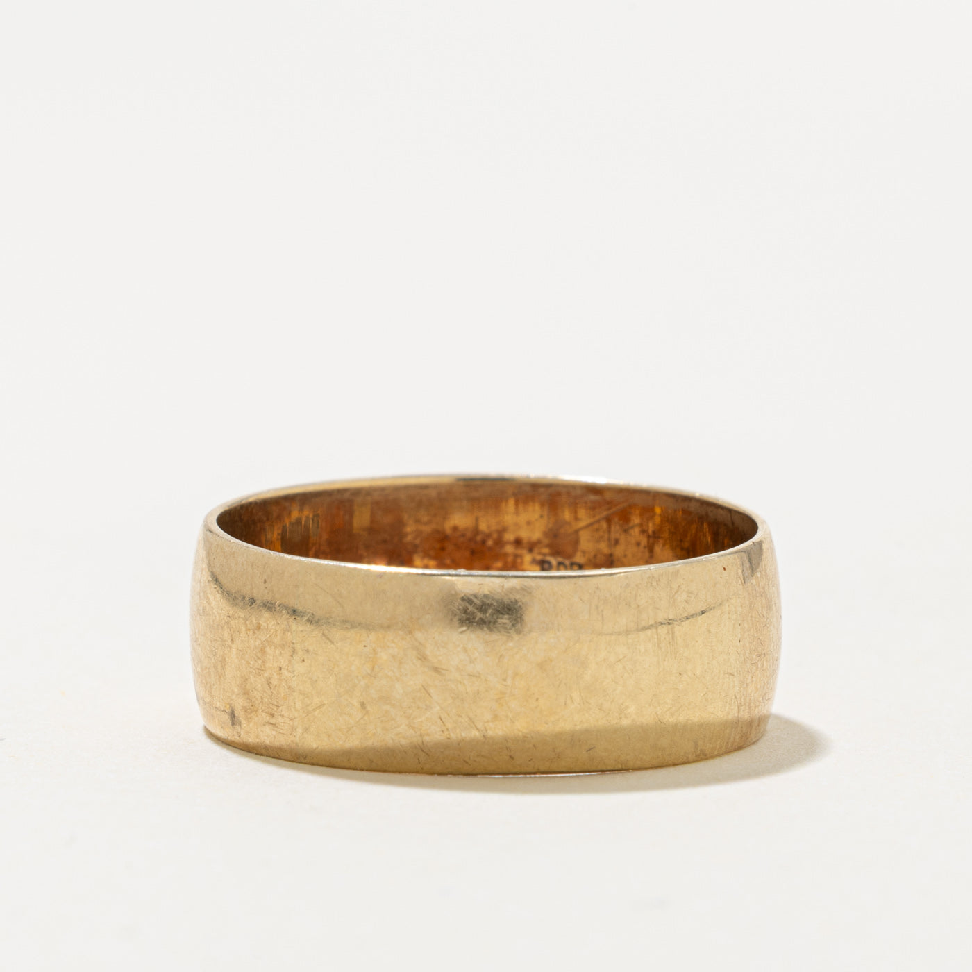 1969 London 9k Yellow Gold Cigar Band | 8.00mm | SZ 10.5