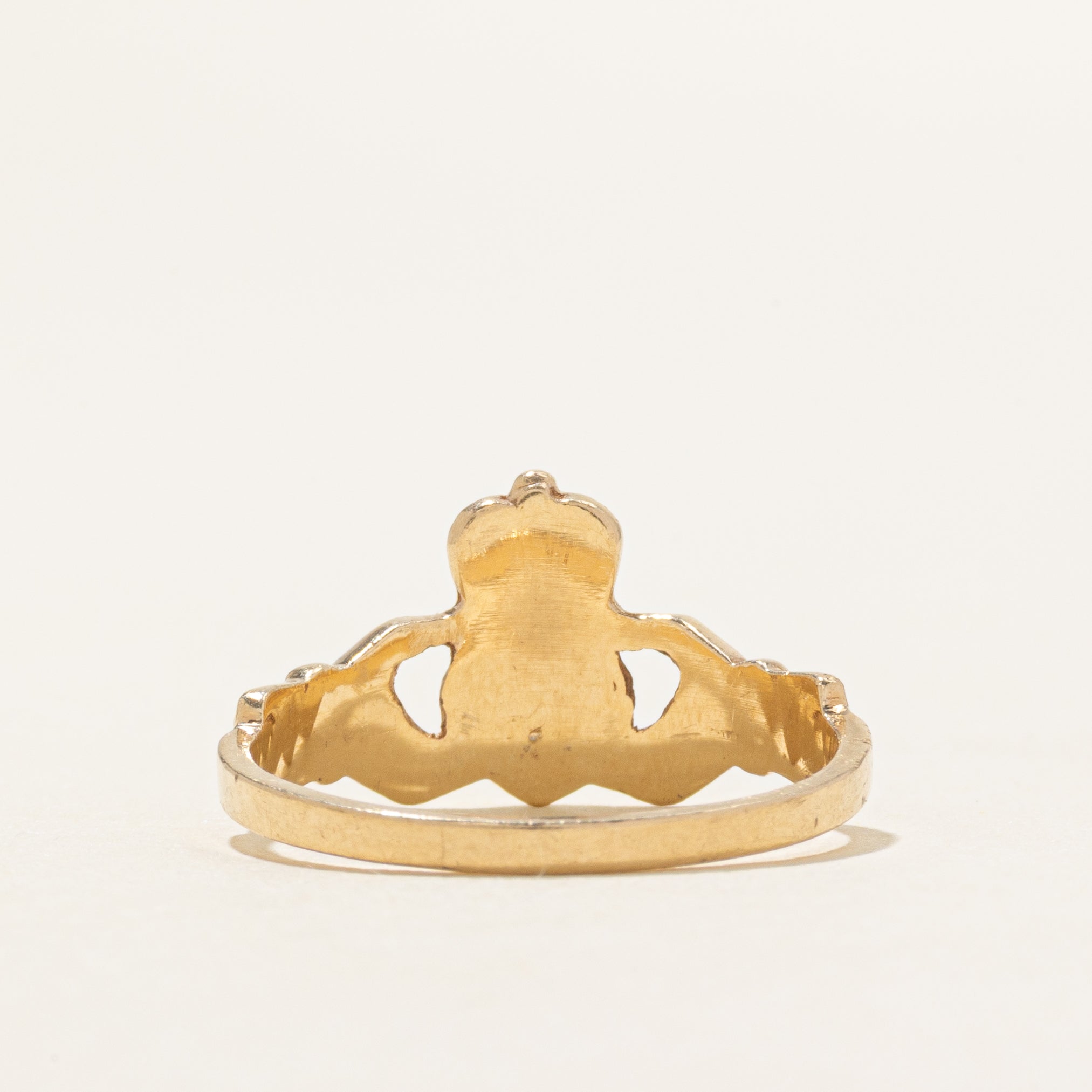 14K Yellow Gold Claddagh Ring | SZ 5.5