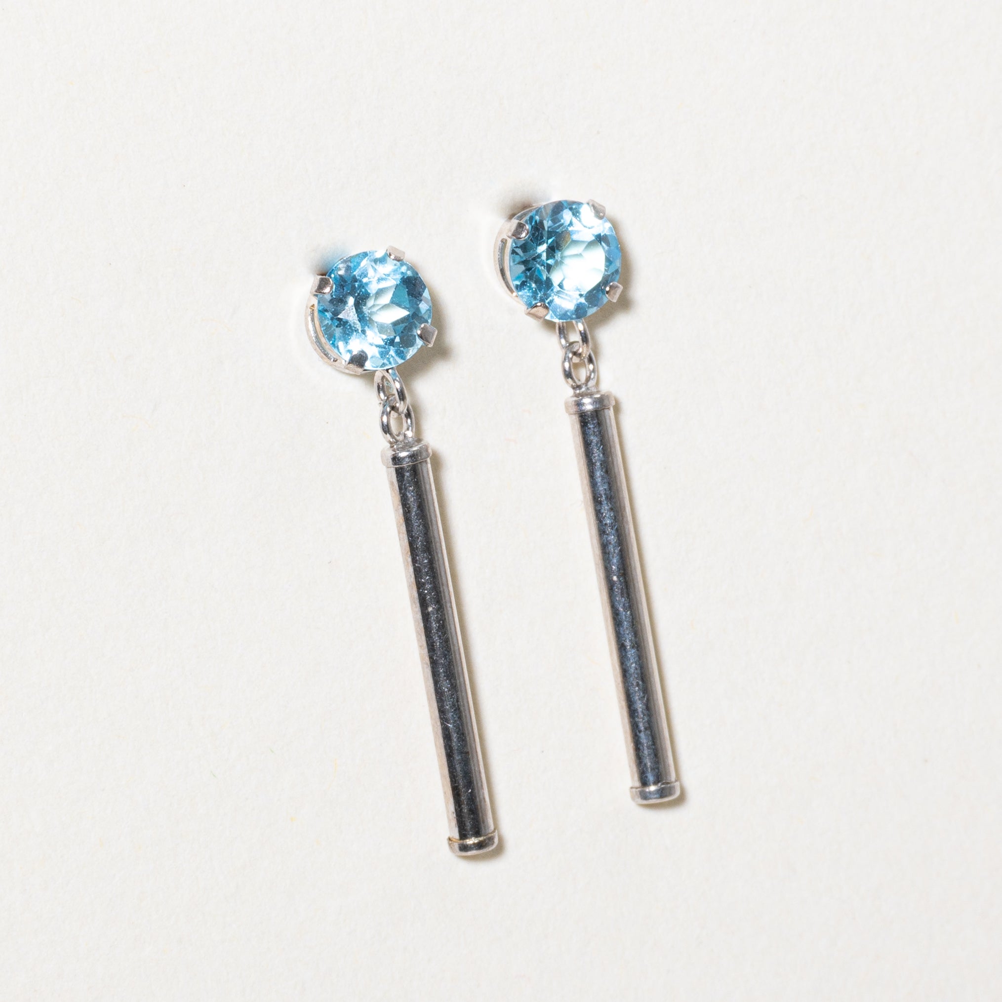 Basket Set Blue Topaz Drop Earrings | 1.00ctw