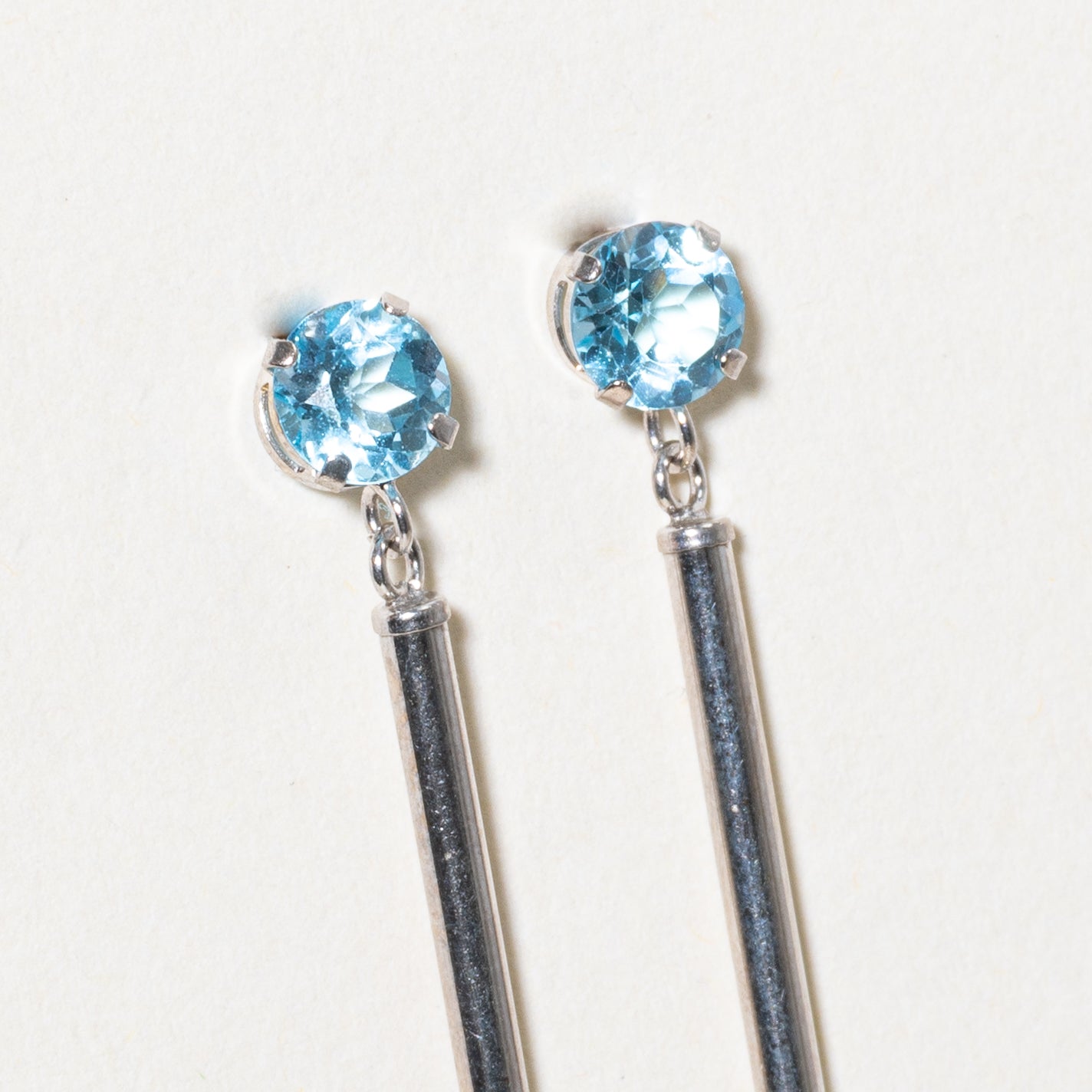 Basket Set Blue Topaz Drop Earrings | 1.00ctw
