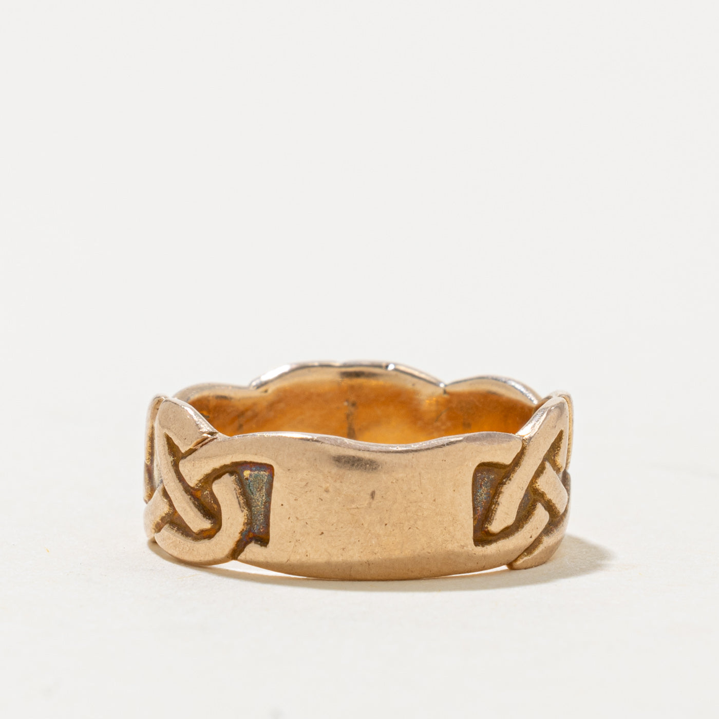14k Rose Gold Celtic Knot Band | 6.00mm | SZ 5.5