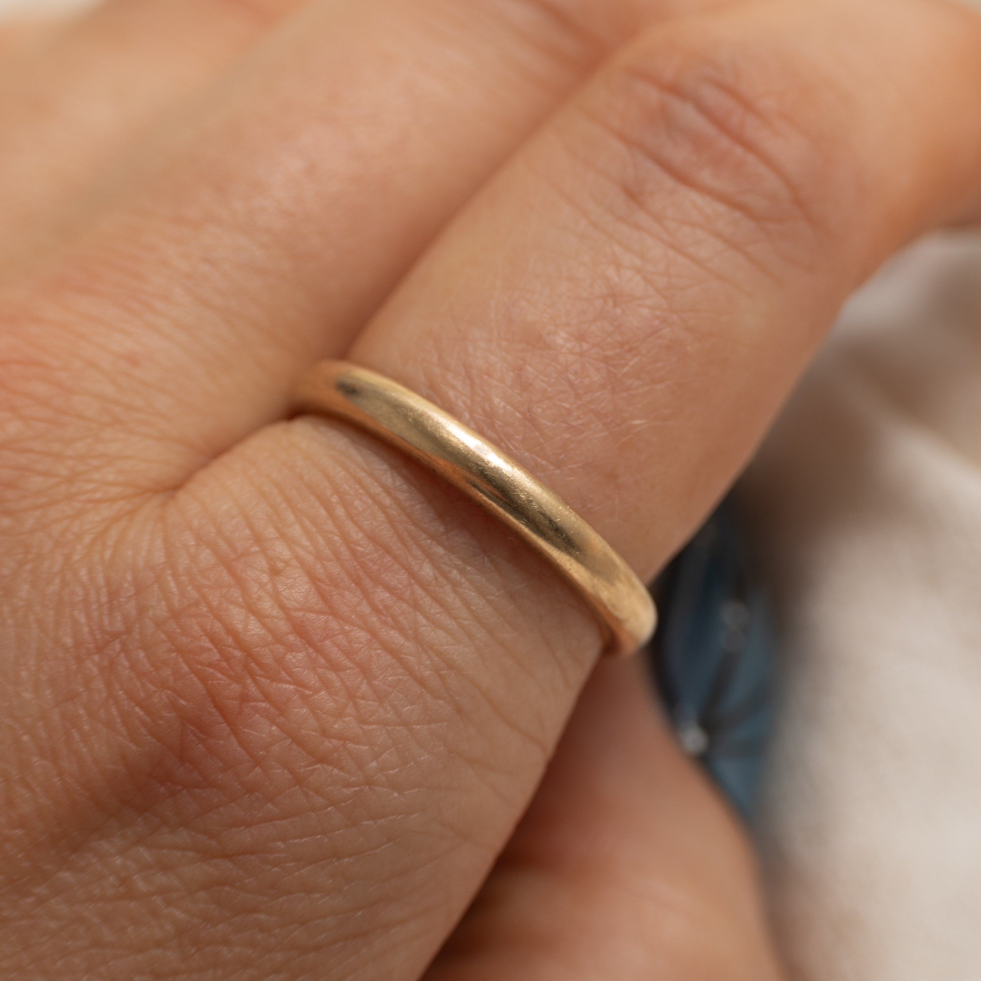 Vintage 10K Yellow Gold Band | 3.1mm | SZ 9.5