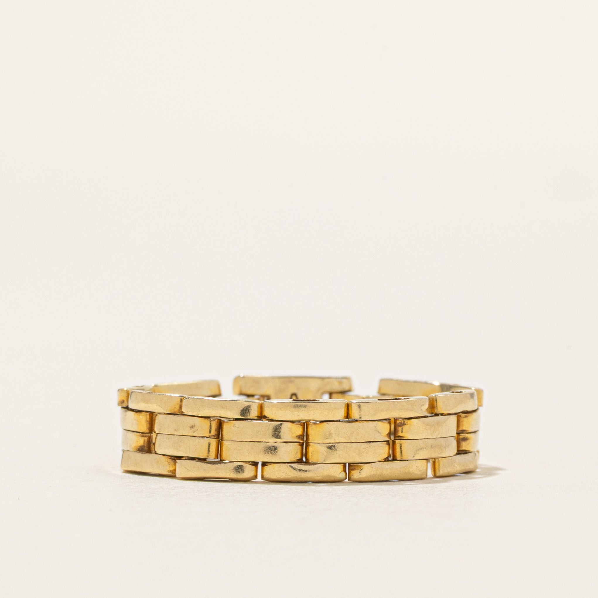 18K Yellow Gold Chain Ring | 5mm | SZ 7.75