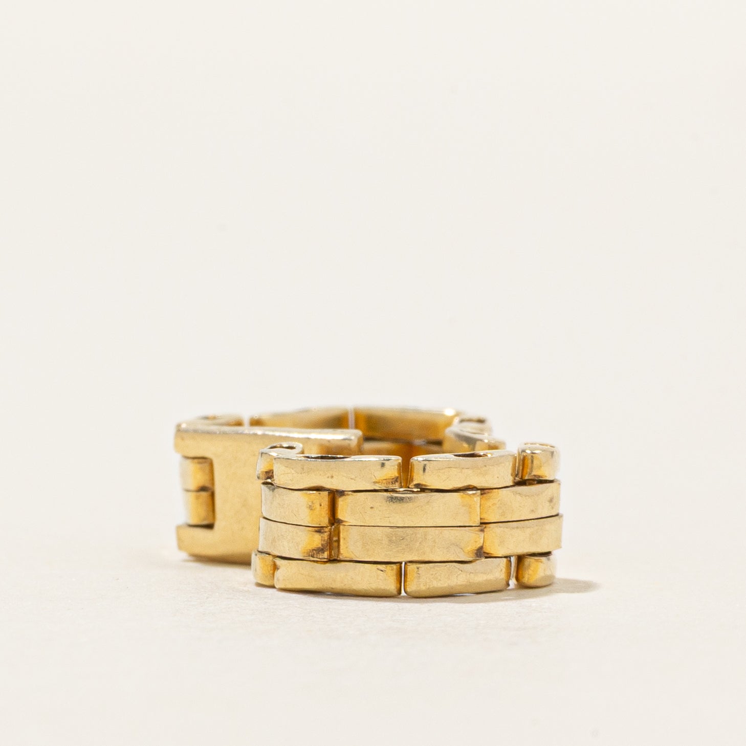 18K Yellow Gold Chain Ring | 5mm | SZ 7.75