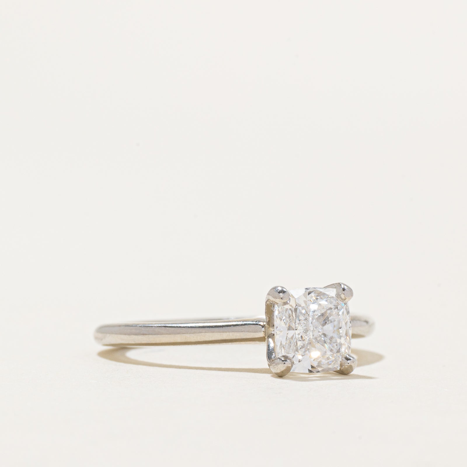 GIA Solitaire Cushion Cut Diamond Engagement Ring | GIA 1.20ct D VVS1 Ex | SZ 6