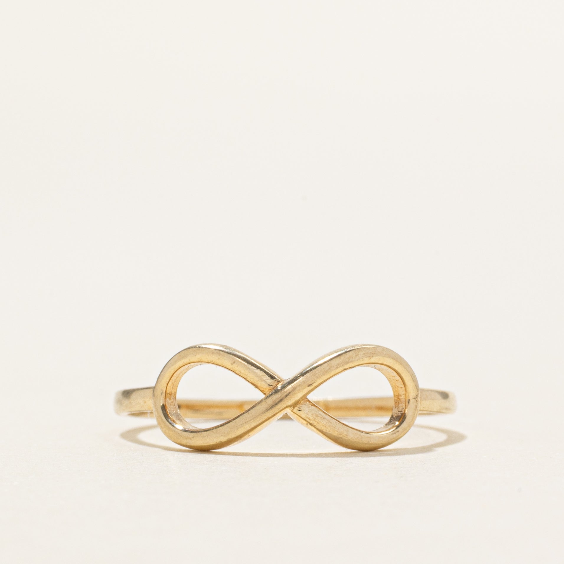 10k Yellow Gold Infinity Ring | SZ 7.5