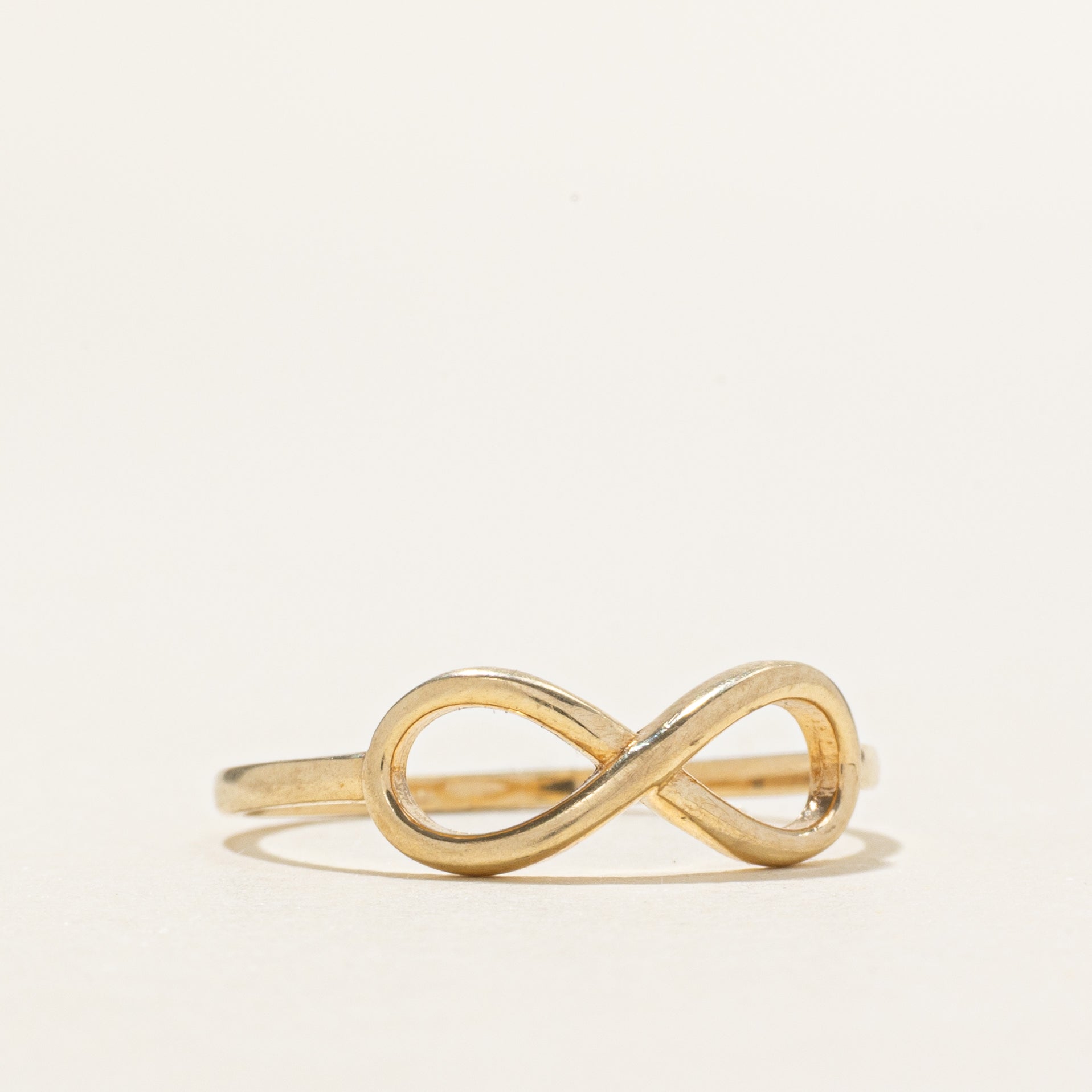 10k Yellow Gold Infinity Ring | SZ 7.5