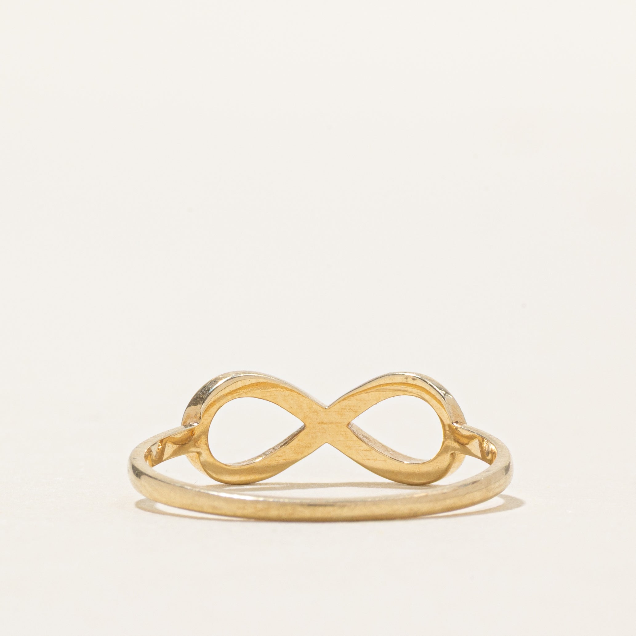 10k Yellow Gold Infinity Ring | SZ 7.5