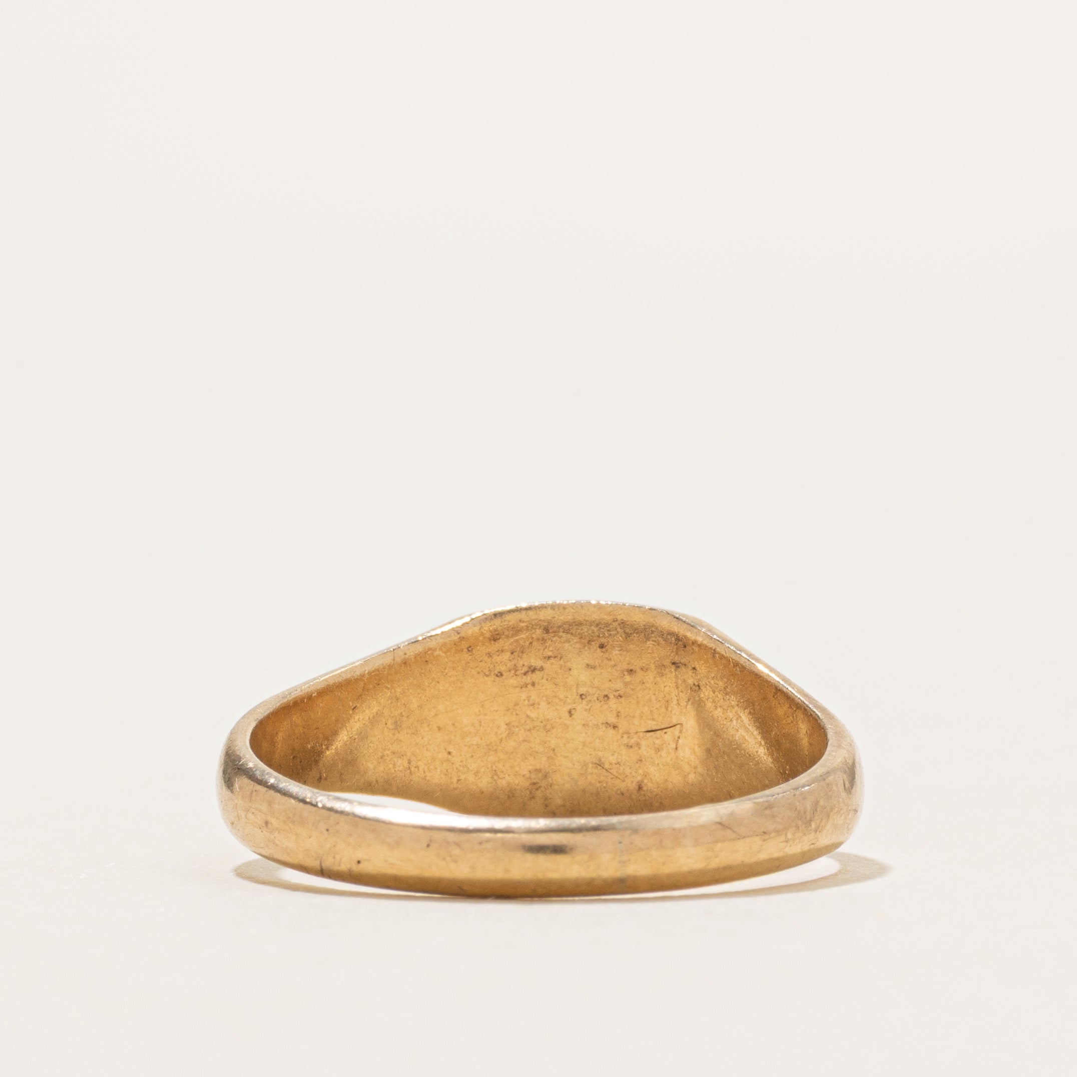 1957 Birmingham 9k Yellow Gold Signet Ring | SZ 7.5