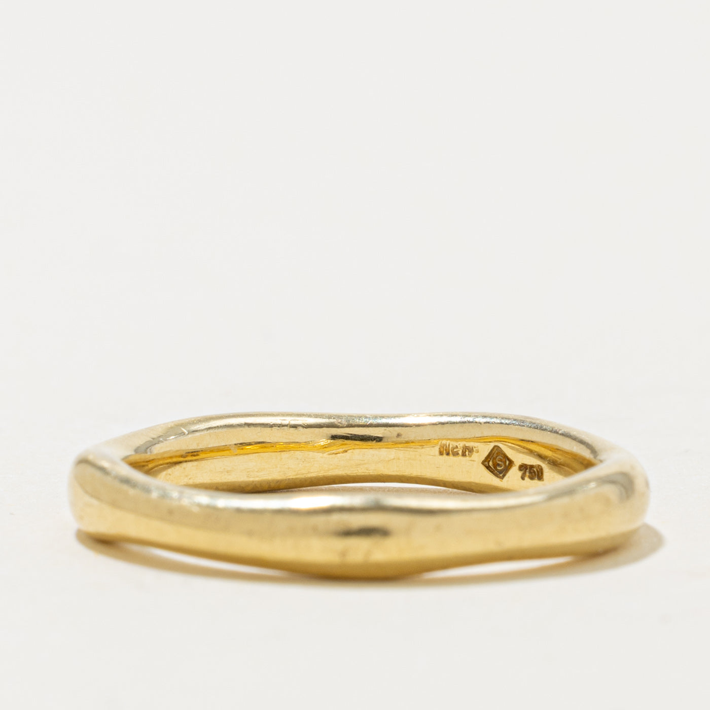 18k Yellow Gold Abstract Band | 3.45mm | SZ 9