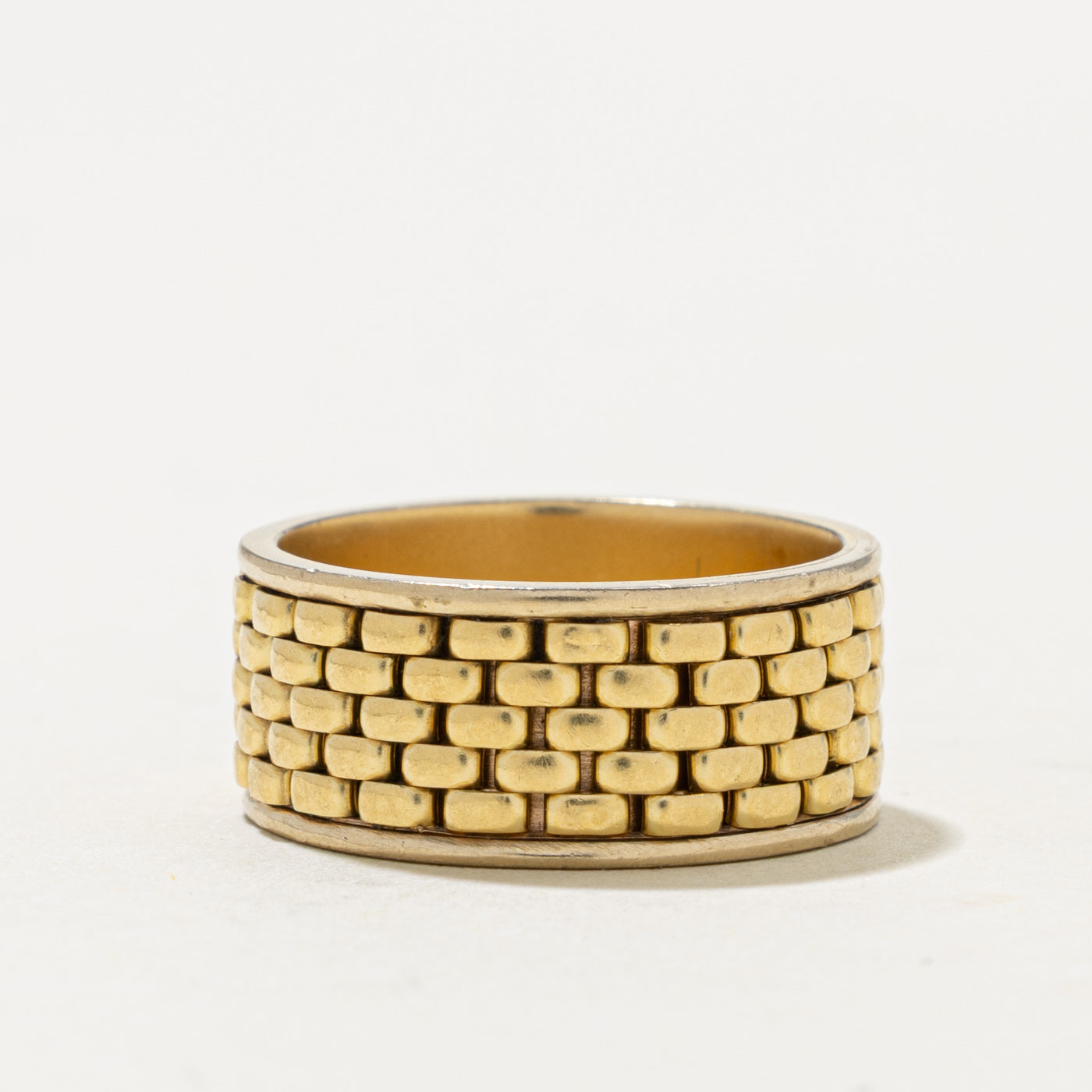 18k Yellow Gold Panther Chain Band | 8.65mm | SZ 6.75