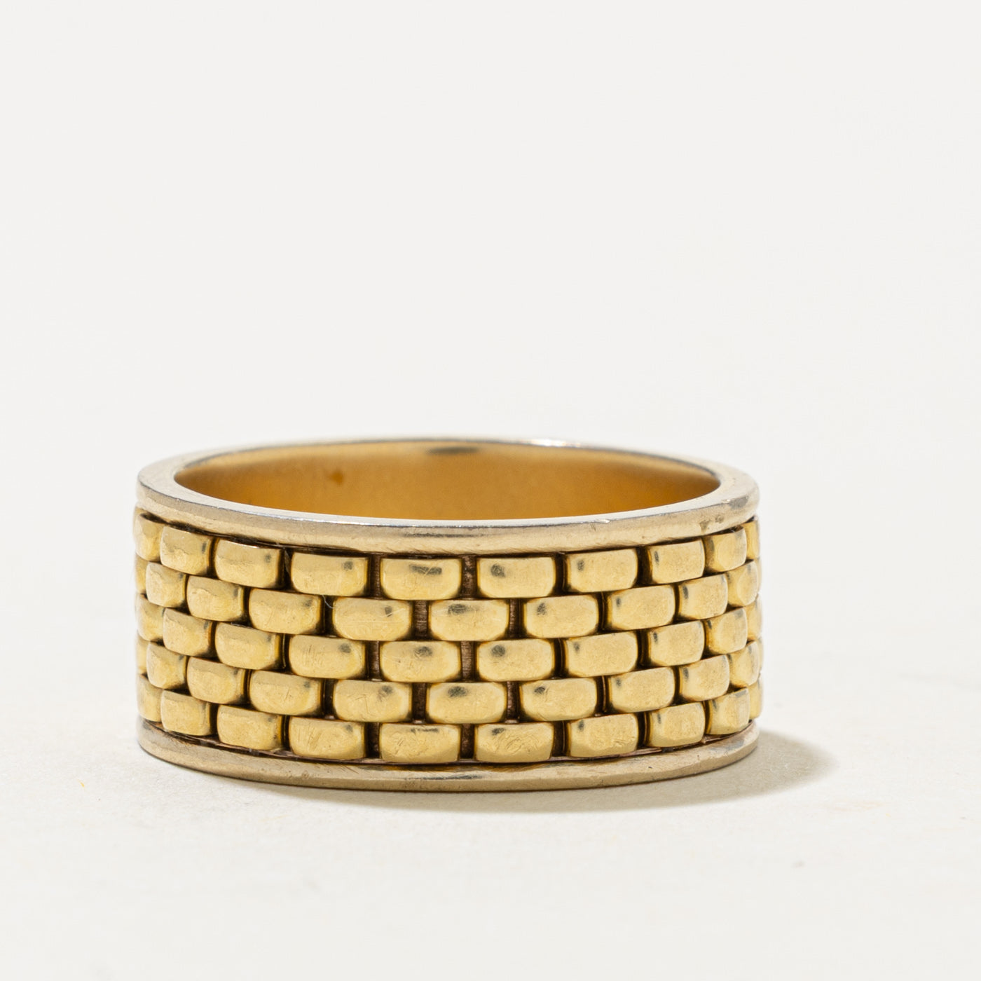 18k Yellow Gold Panther Chain Band | 8.65mm | SZ 6.75