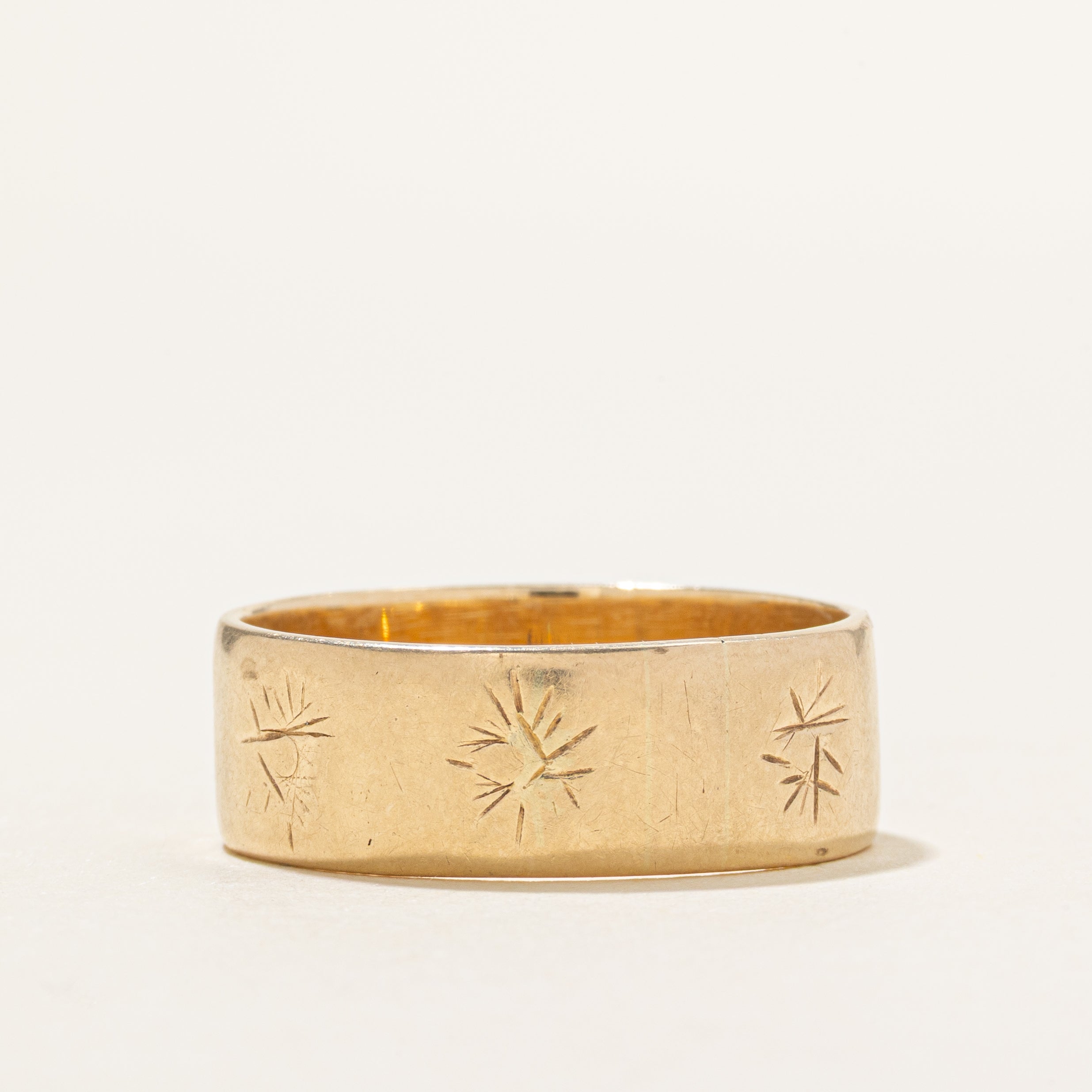 Diamond Starburst Band | 7.75mm | SZ 11