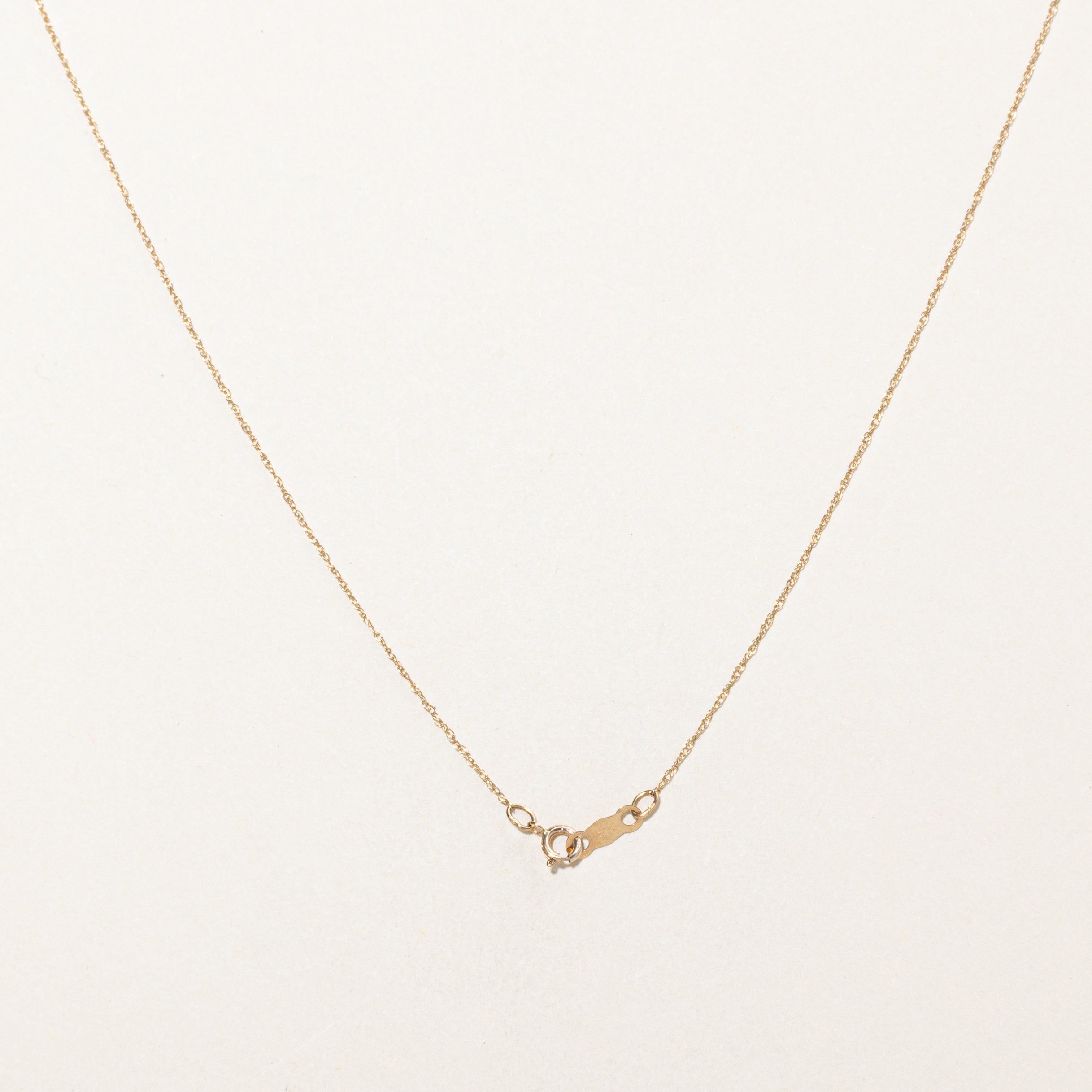 Step Cut Peridot & Diamond Pendant Necklace | 1.00ct, 0.01ctw | 18"