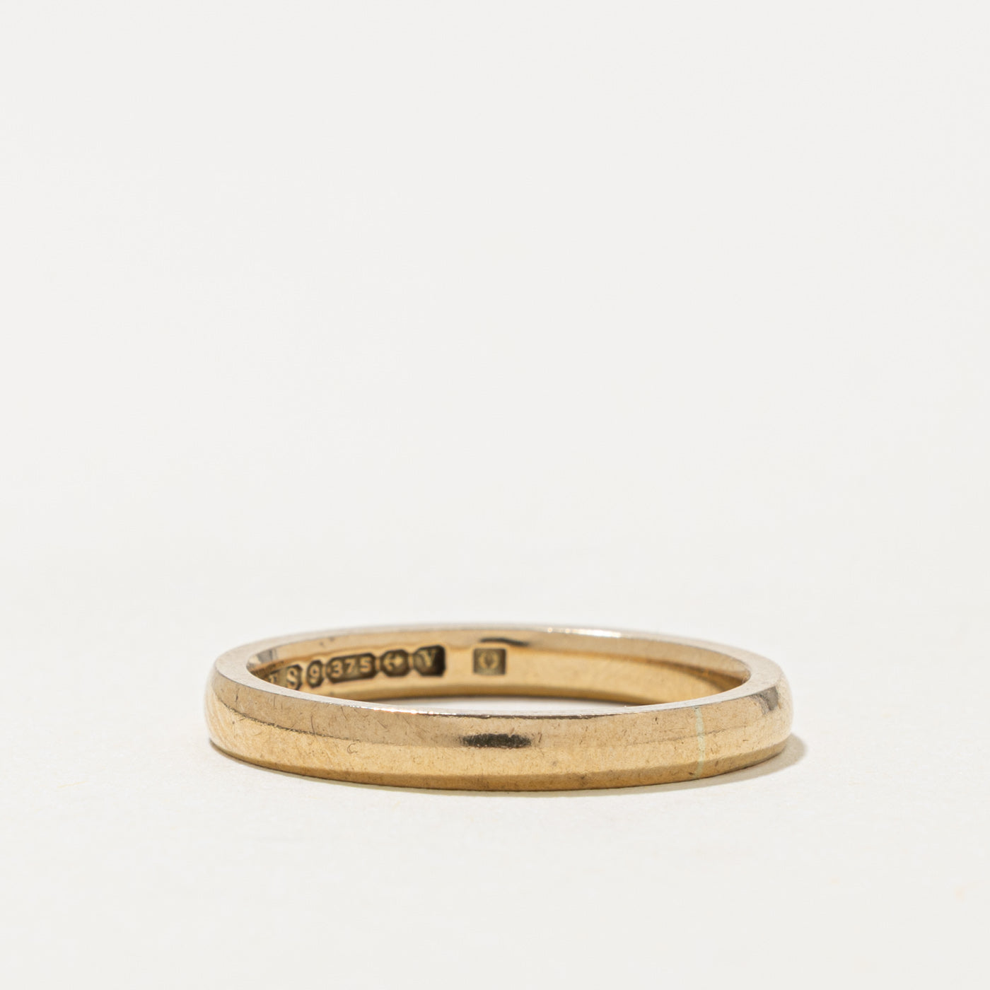 1945 Birmingham 9k Yellow Gold Plain Band | 2.50mm | SZ 5.75