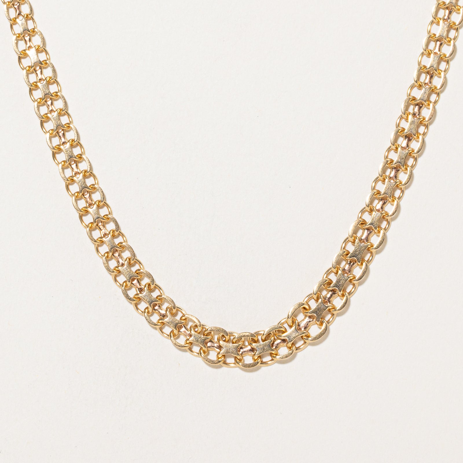 1967 Swedish 18k Yellow Gold Bismarck Chain | 17.5"
