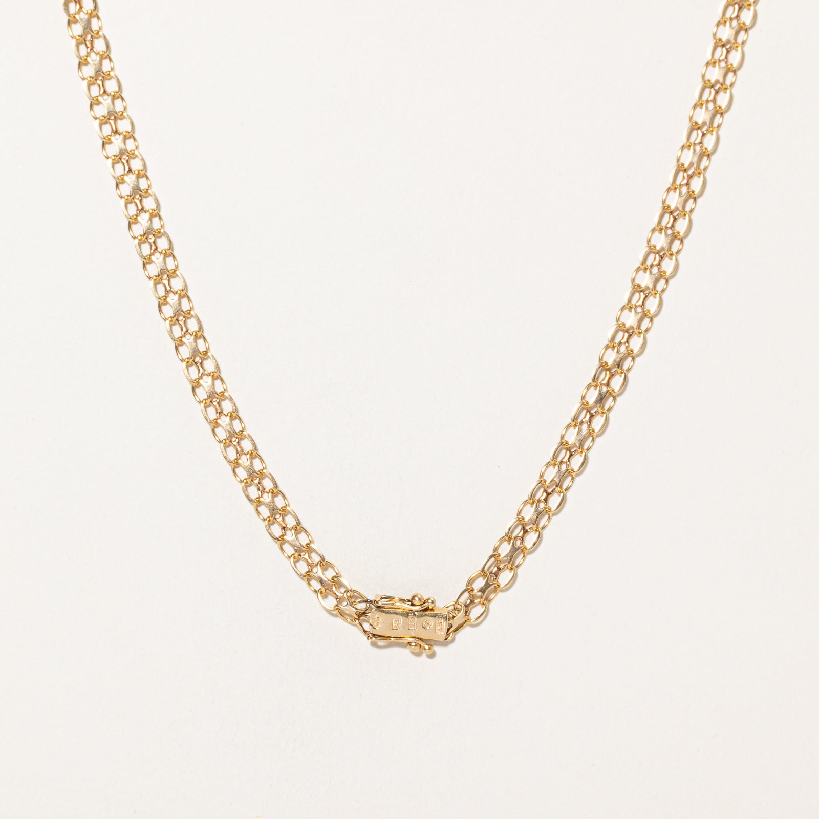 1967 Swedish 18k Yellow Gold Bismarck Chain | 17.5"