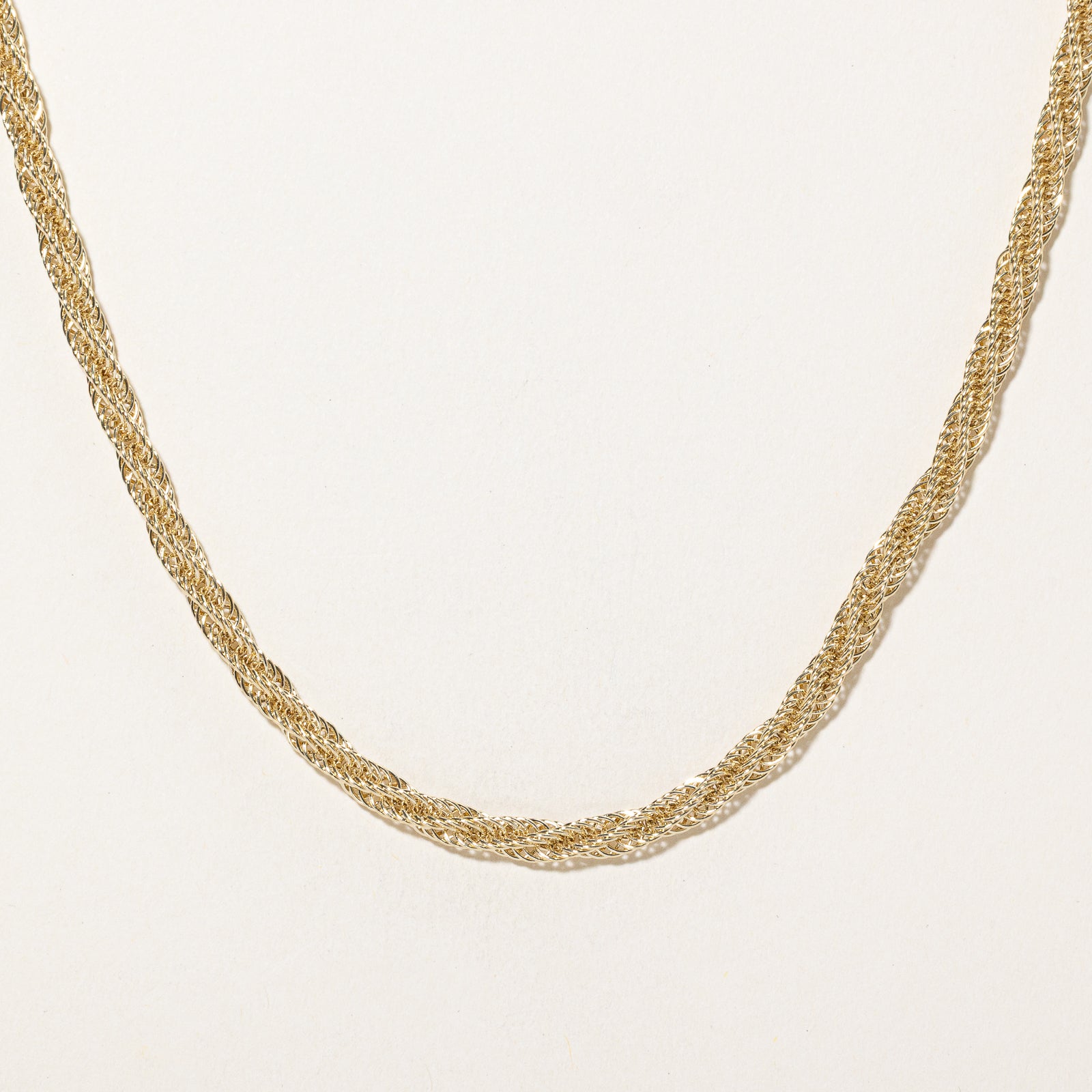 14k Yellow Gold Rope Chain | 17.5"