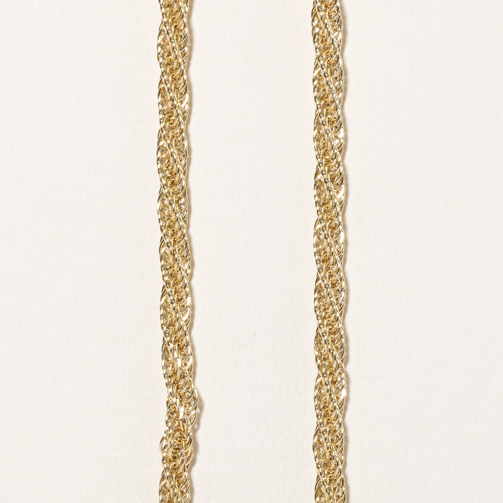 14k Yellow Gold Rope Chain | 17.5"