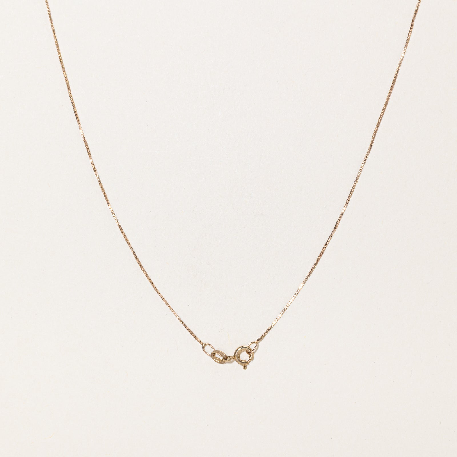 Italian 10k Yellow Gold Box Link Chain | 19.5"