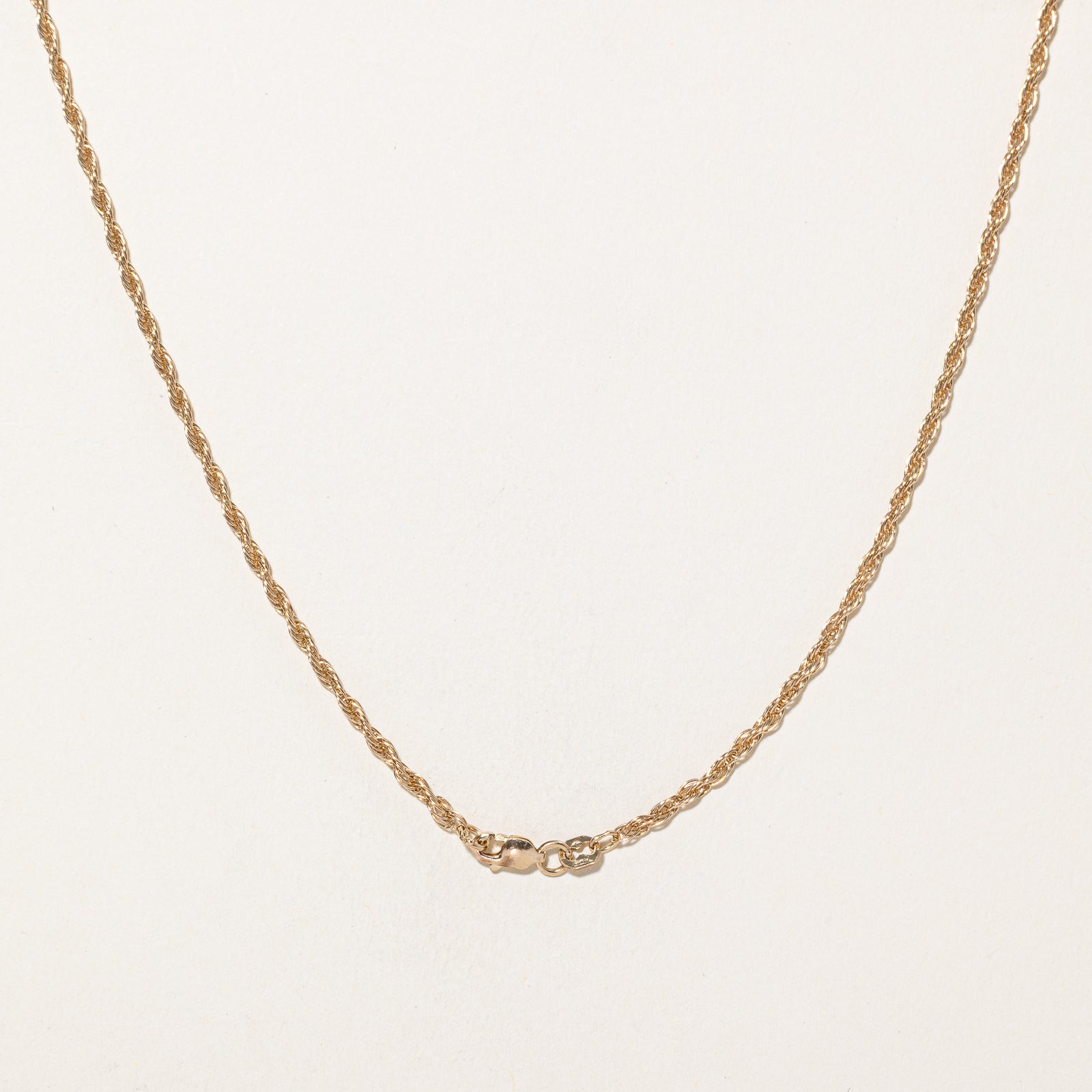 10k Yellow Gold Rope Chain | 18"