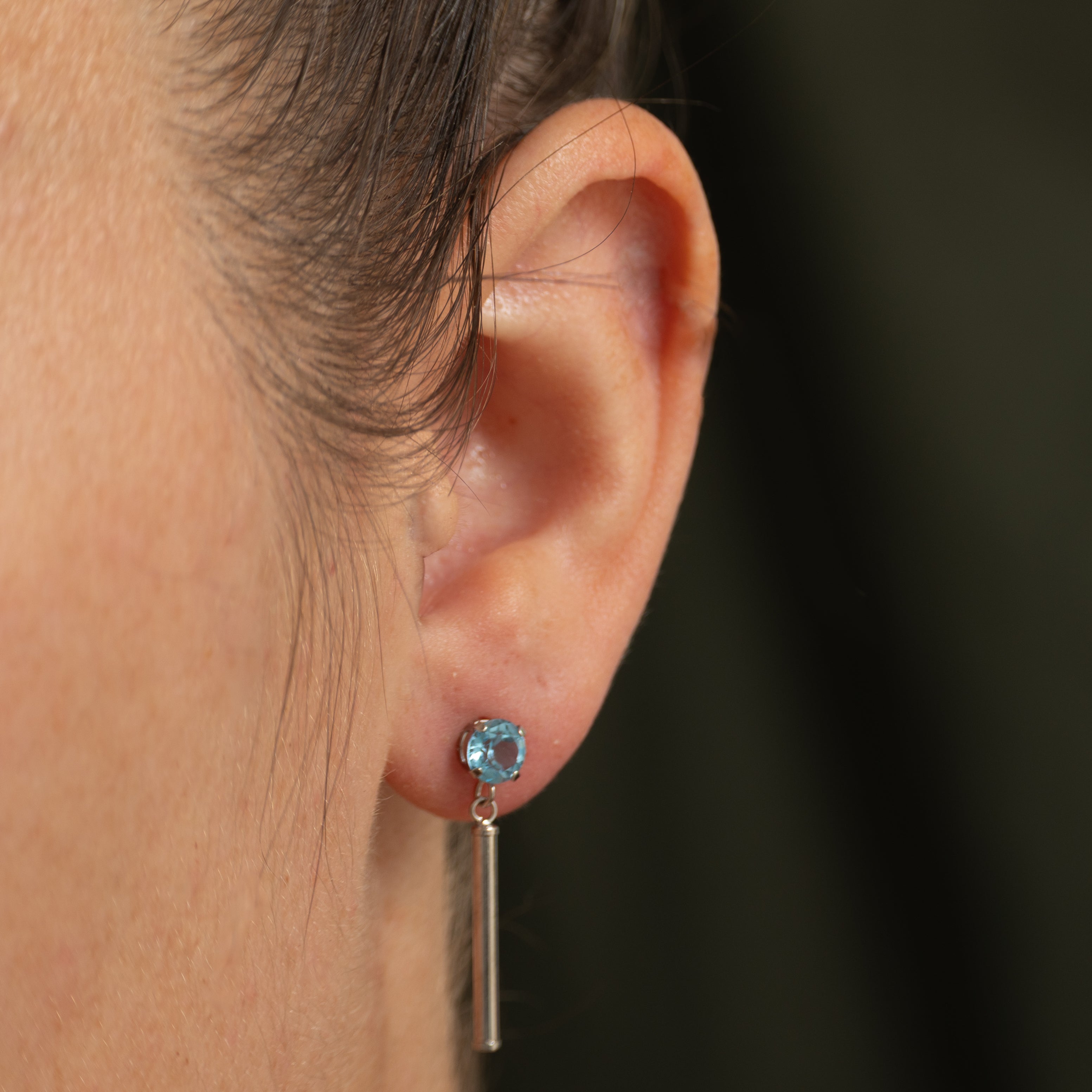 Basket Set Blue Topaz Drop Earrings | 1.00ctw