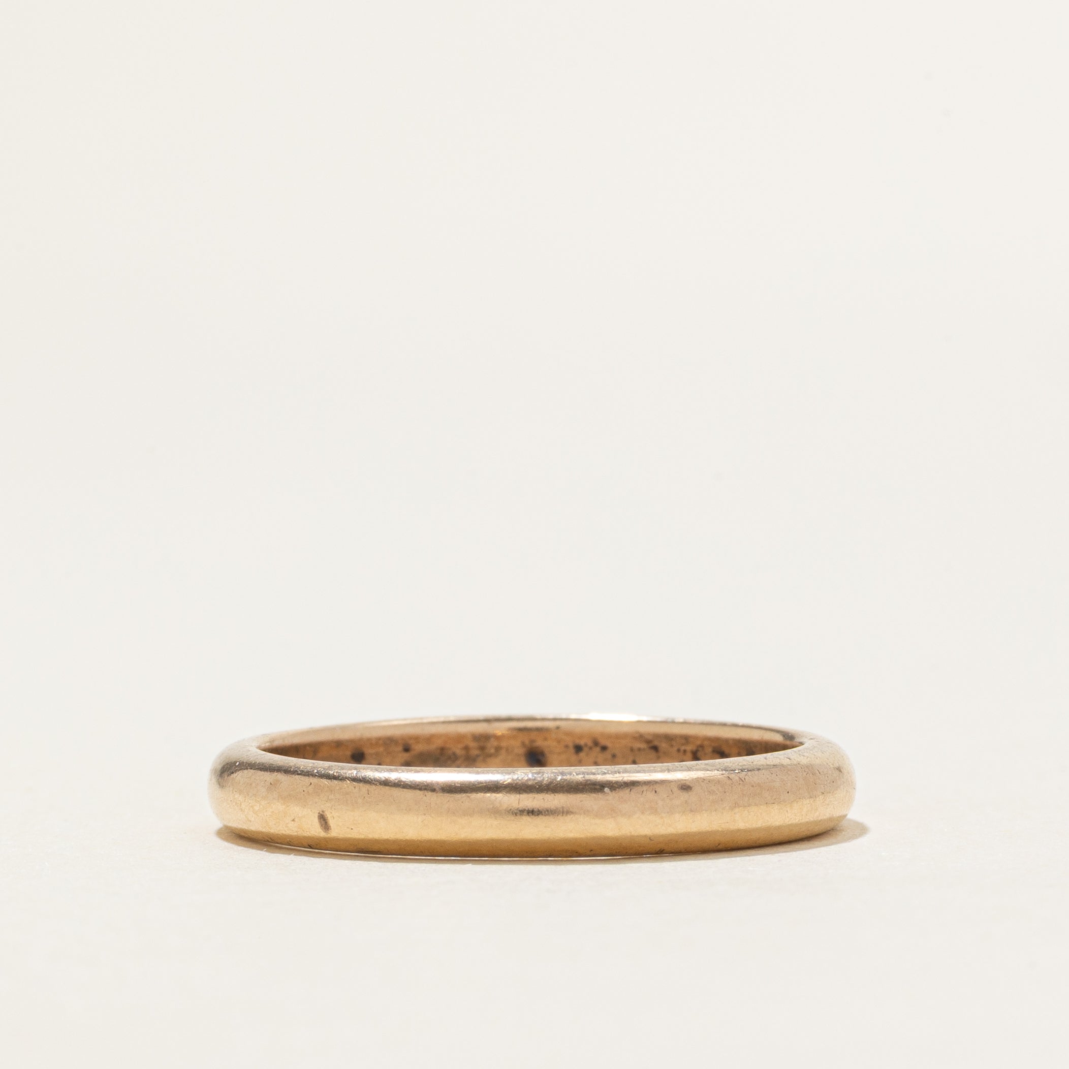 Vintage 10K Yellow Gold Band | 3.1mm | SZ 9.5
