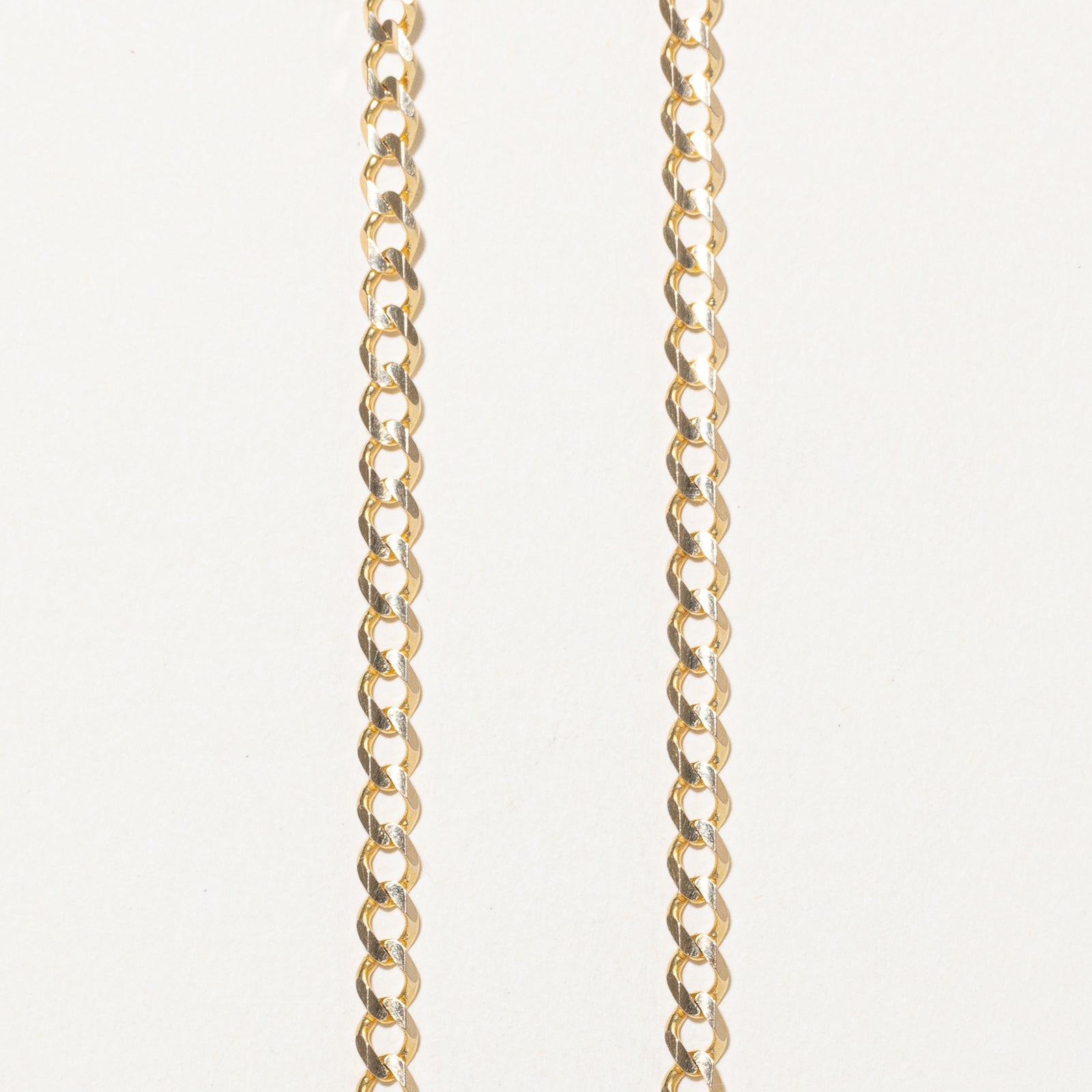 14k Yellow Gold Curb Link Chain | 20"
