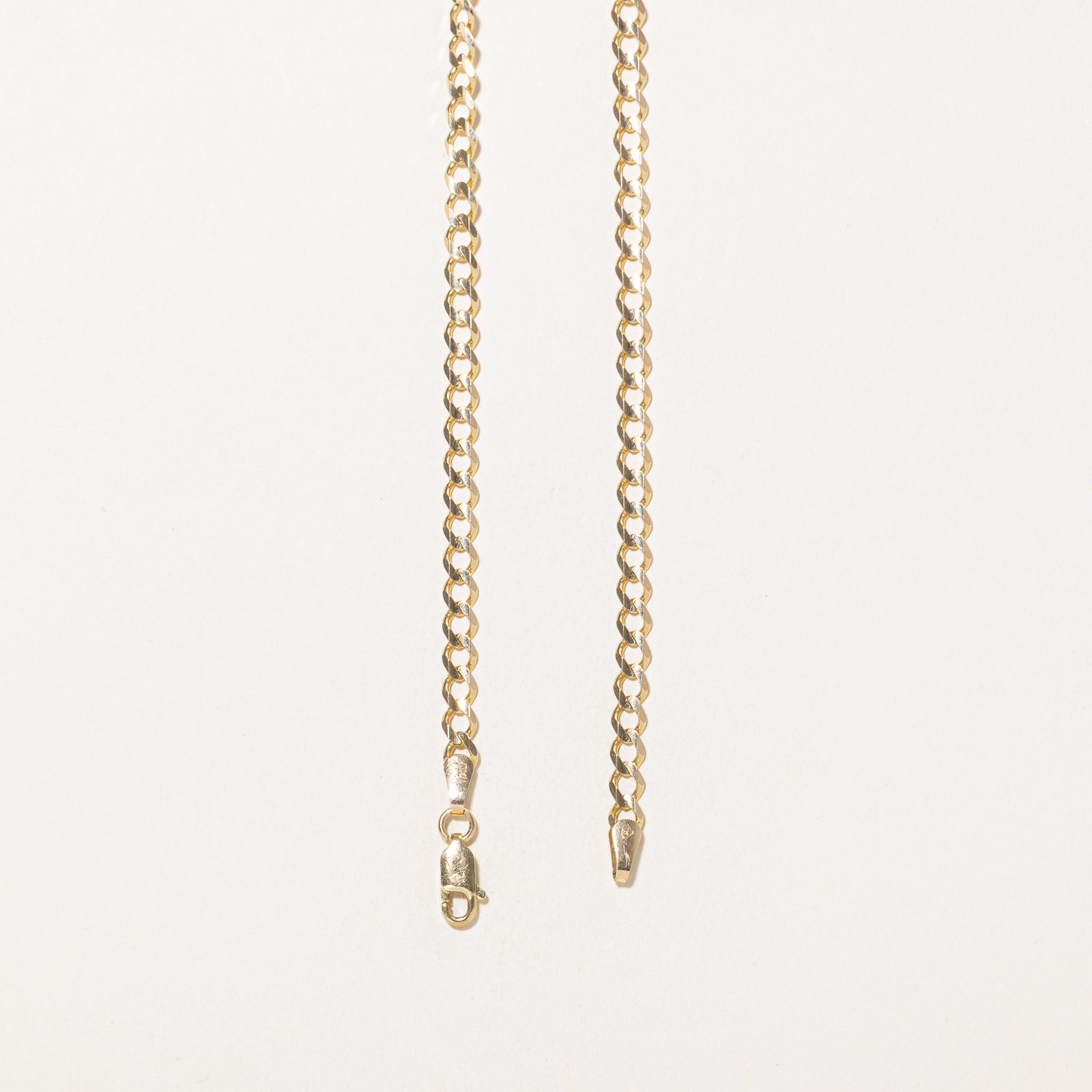 14k Yellow Gold Curb Link Chain | 20"