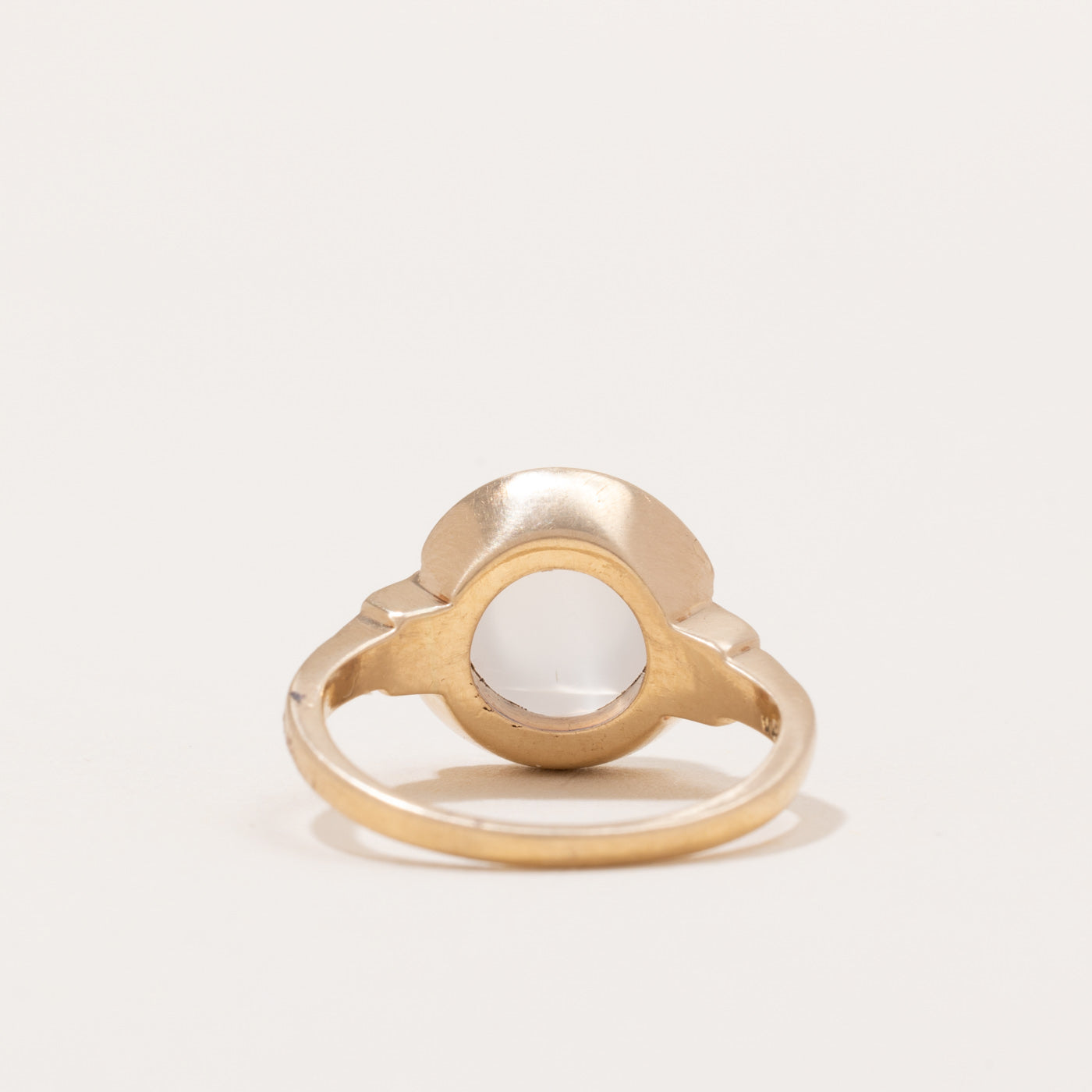Bague ancienne Art Déco en pierre de lune | 2,20 ct | Taille 4,25 |