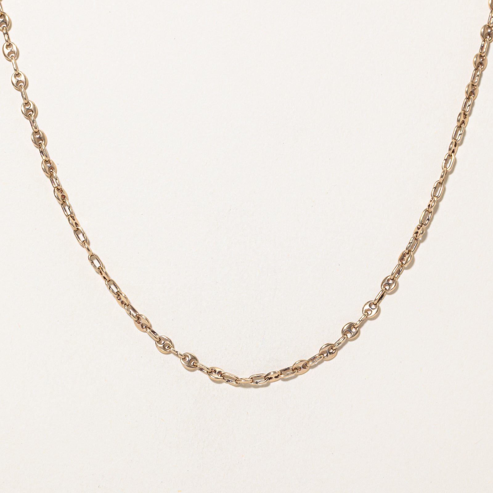 10k Yellow Gold Anchor Link Chain | 19"