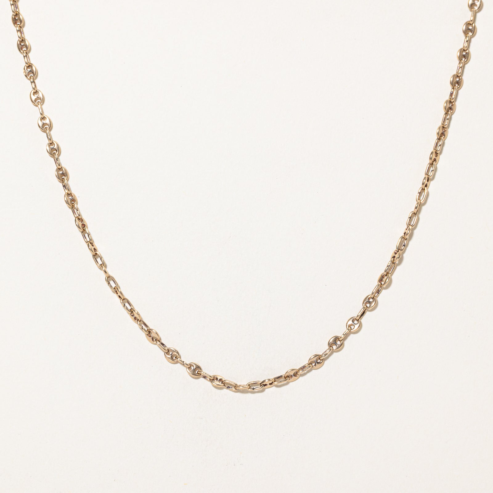 10k Yellow Gold Anchor Link Chain | 19"