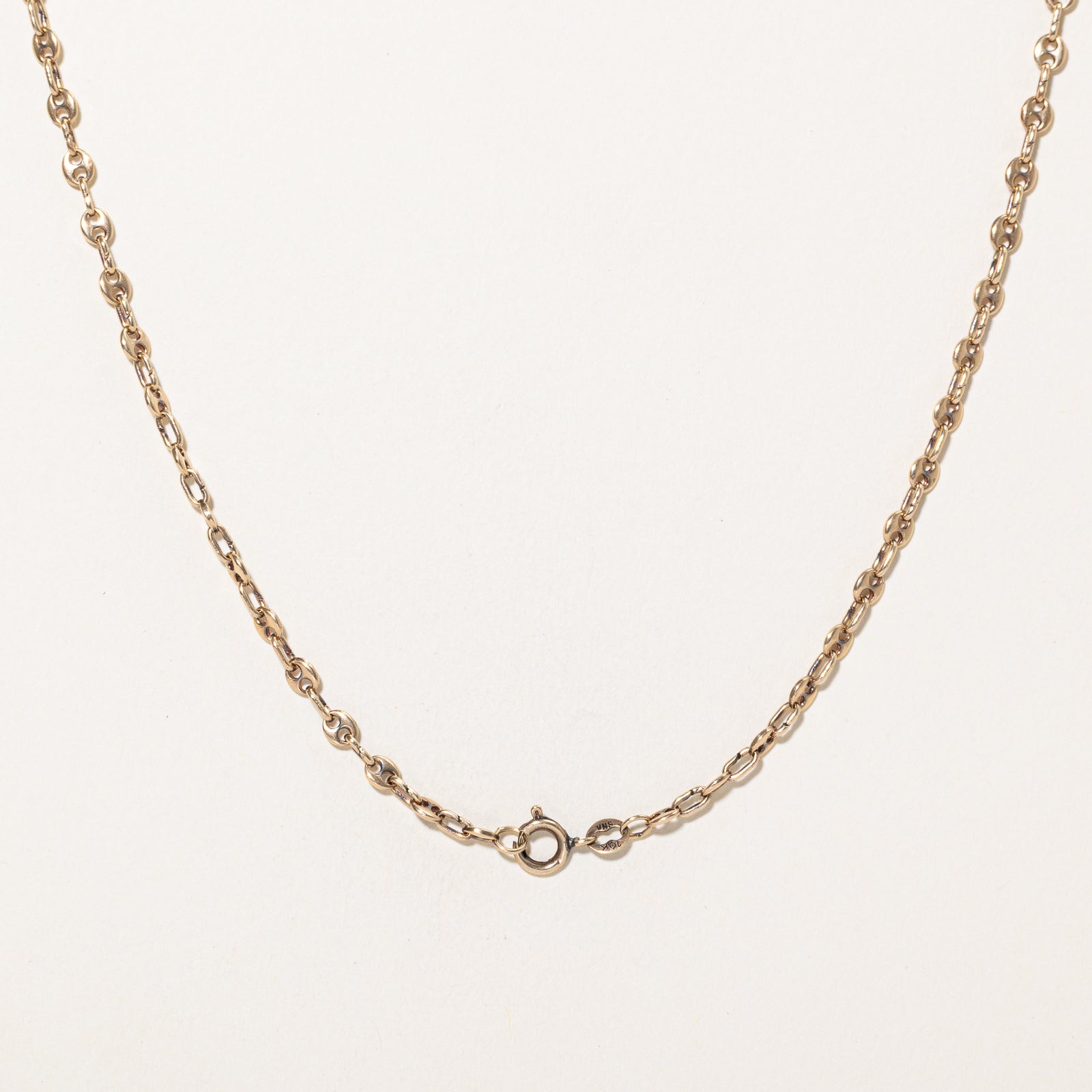 10k Yellow Gold Anchor Link Chain | 19"