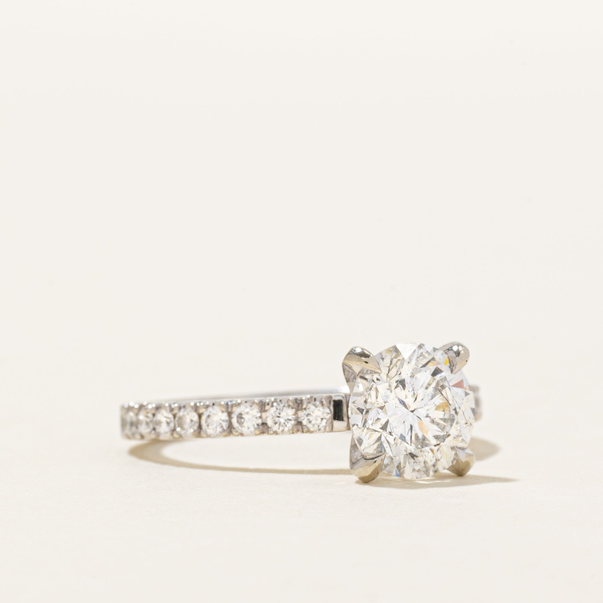 19k Semi Eternity Diamond Engagement Ring | 1.94ctw | SZ 6
