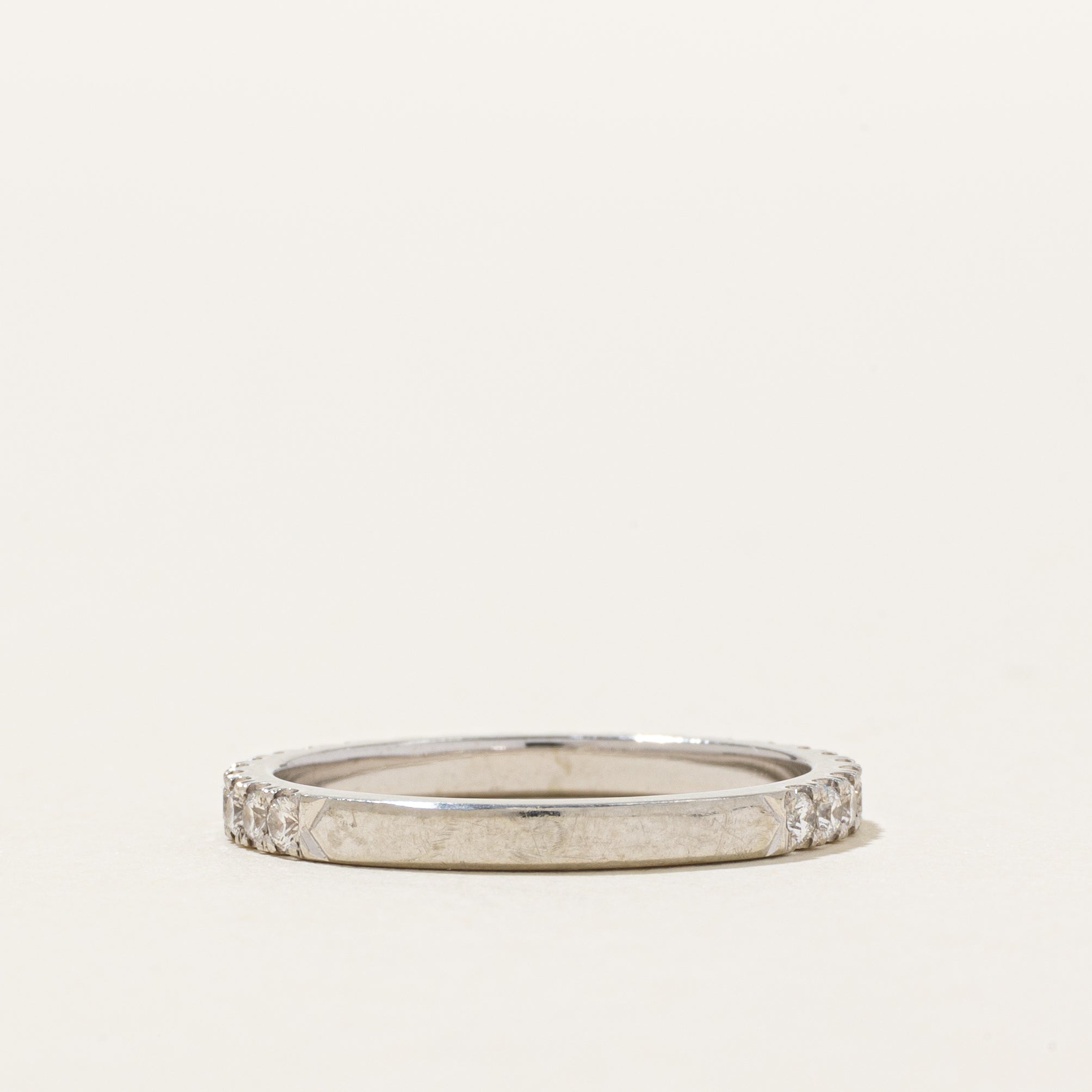 19k Semi Eternity Diamond Wedding Band | 0.38ctw | SZ 6