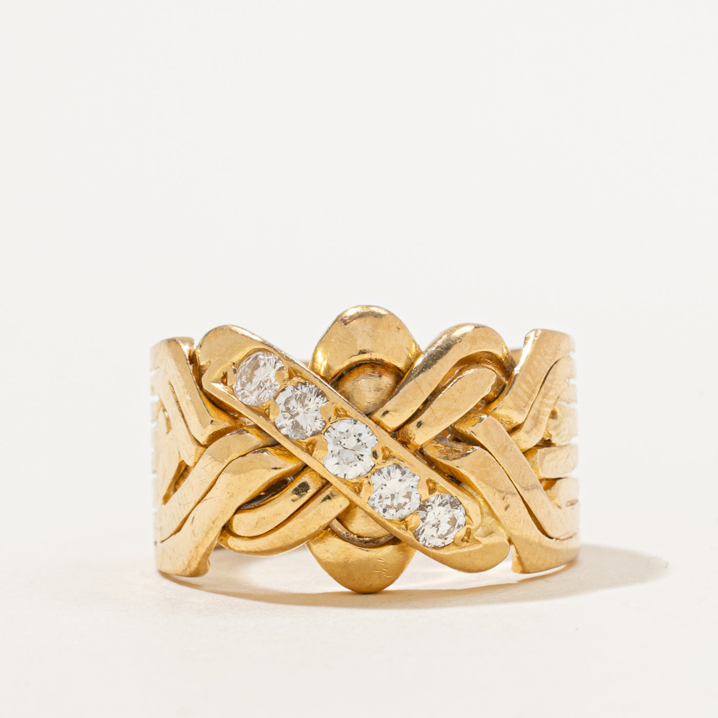 Diamond Puzzle Ring | 0.50ctw | SZ 10.75 |