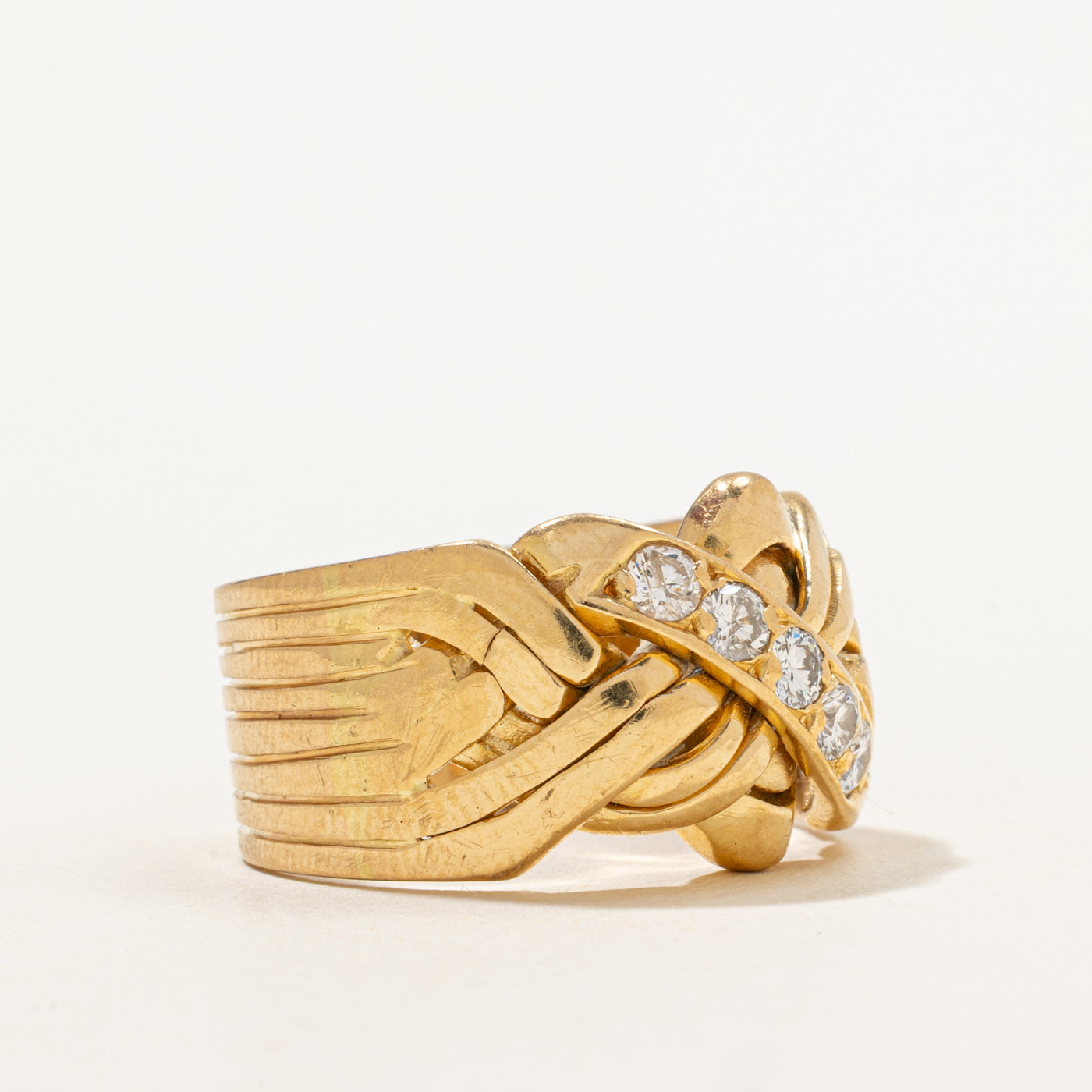 Diamond Puzzle Ring | 0.50ctw | SZ 10.75 |