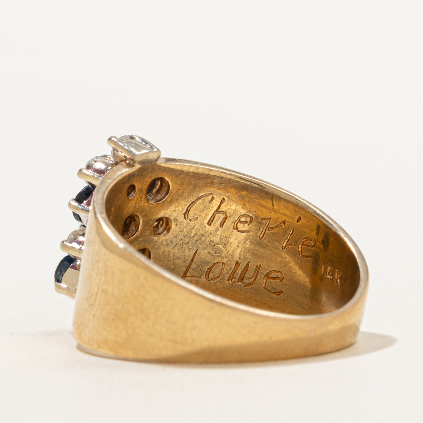 Sapphire & Diamond Ring | 0.40ctw, 0.09ctw | SZ 6.5 |