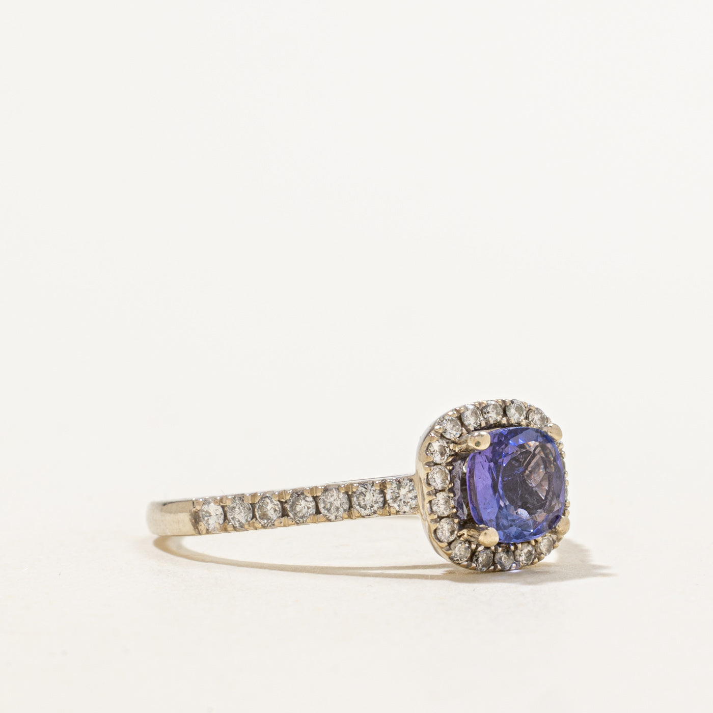 Tanzanite & Diamond Halo Ring | 1.00ct, 0.46ctw | SZ 8.25 |