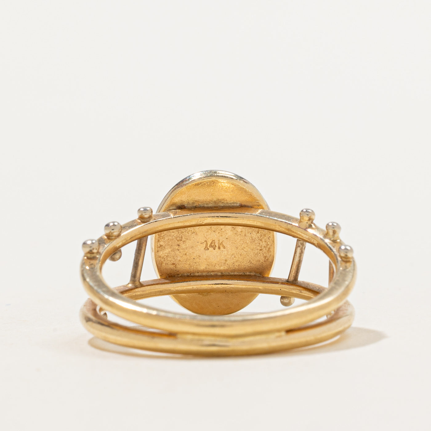 Bague cocktail en jadéite | 3,60 ct | Taille 7,25 |