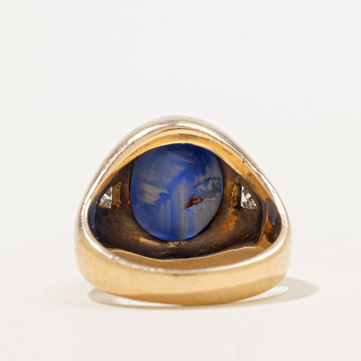 Star Sapphire & Diamond Cocktail Ring | 11.50ct, 0.34ctw | SZ 9 |
