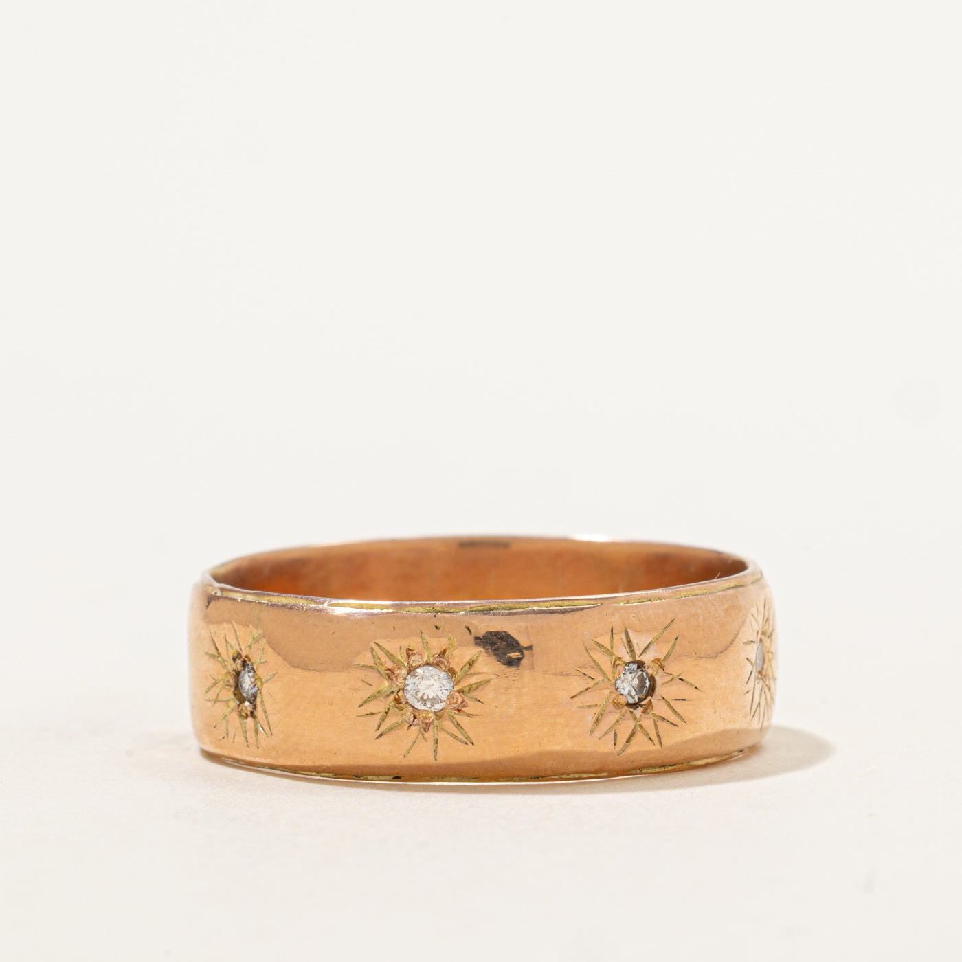 Star Burst Diamond Band | 0.12ctw | SZ 14 |