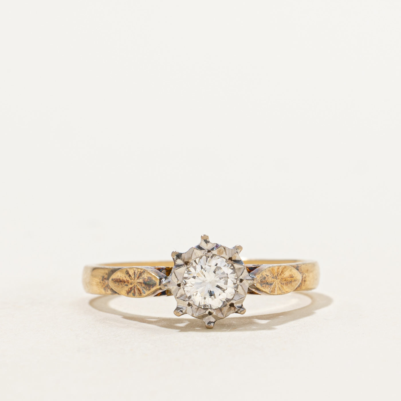 Illusion Set Solitaire Diamond Ring | 0.26ct | SZ 6.5 |