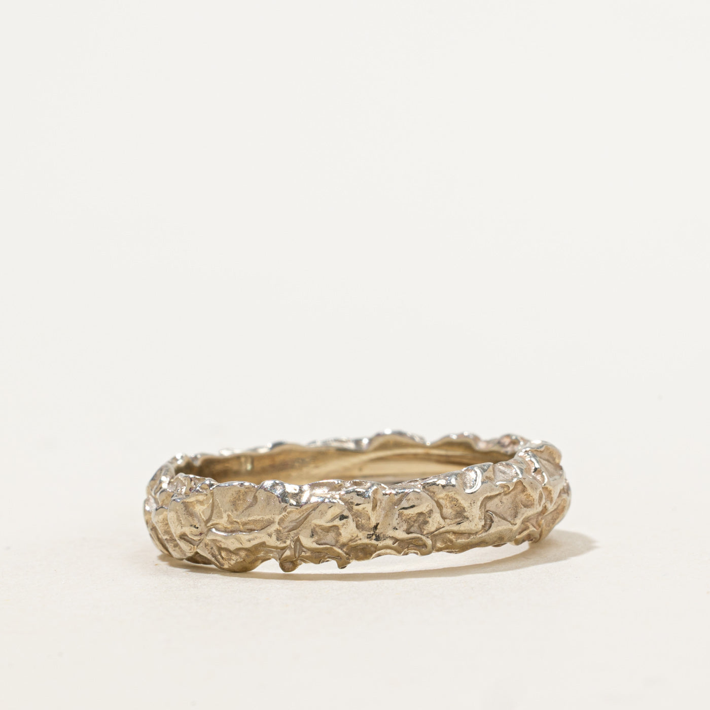 Textured Diamond White Gold Ring | 0.20ct | SZ 10.75 |
