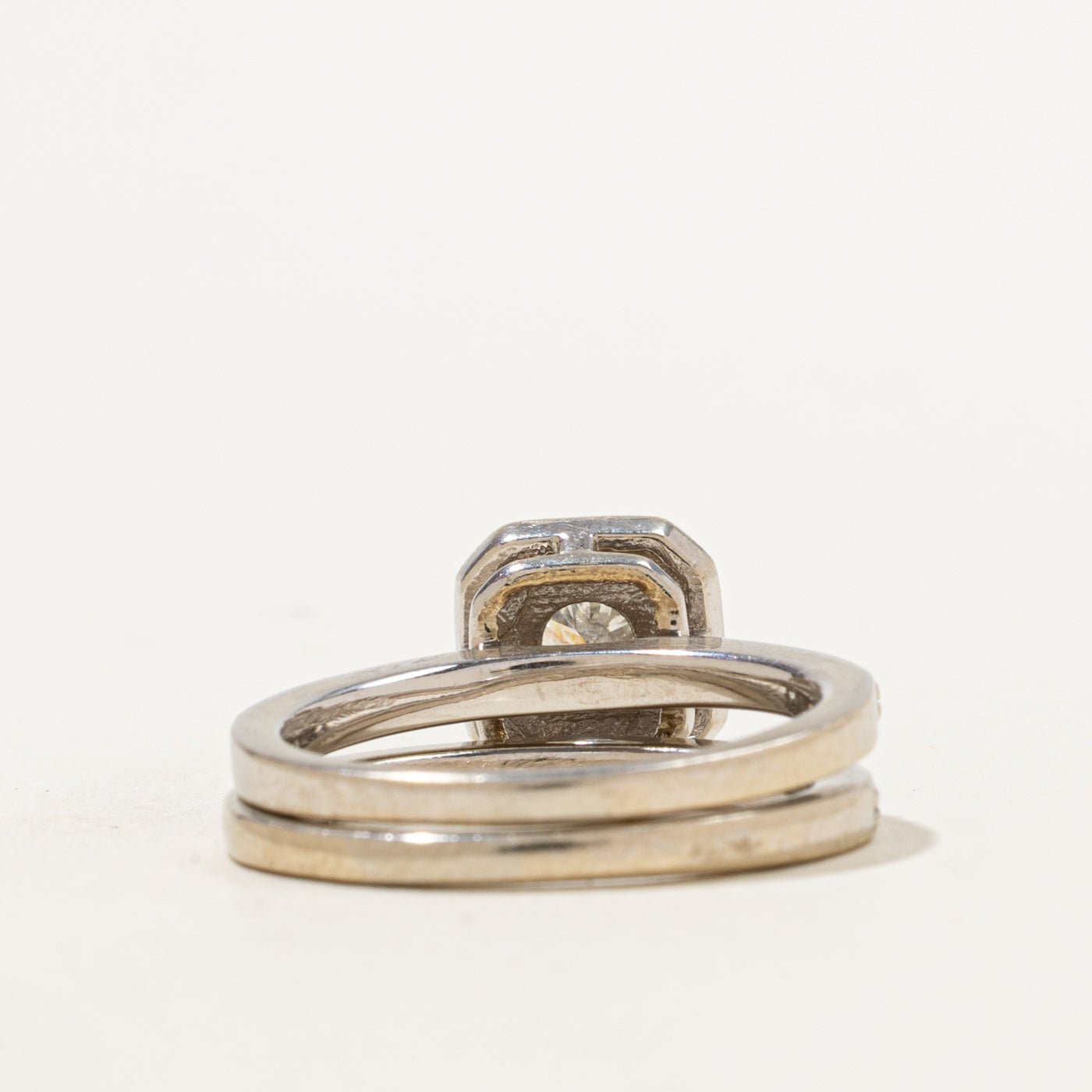 Ensemble de mariage Halo Diamond | 0,66ctw | Taille 6 |