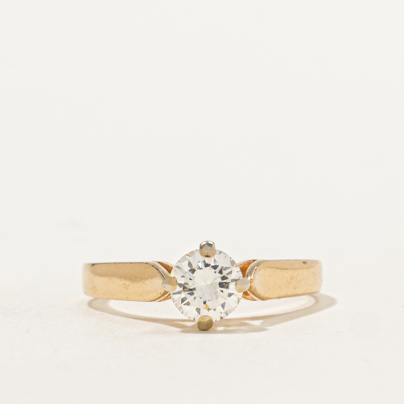 Bague solitaire en diamant East West de Birks | 0,49 ct | Taille 5 |