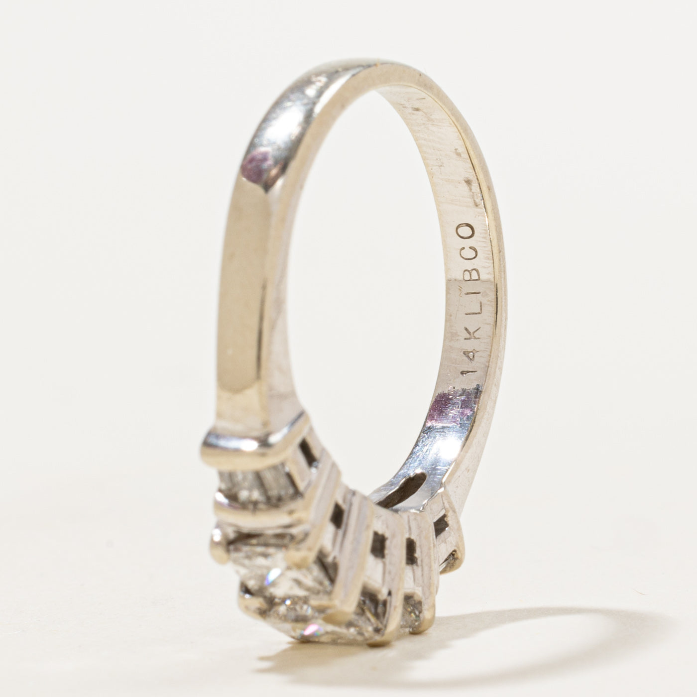 Bague trois diamants princesse | 1,01 ct au total | Taille 6,75 |